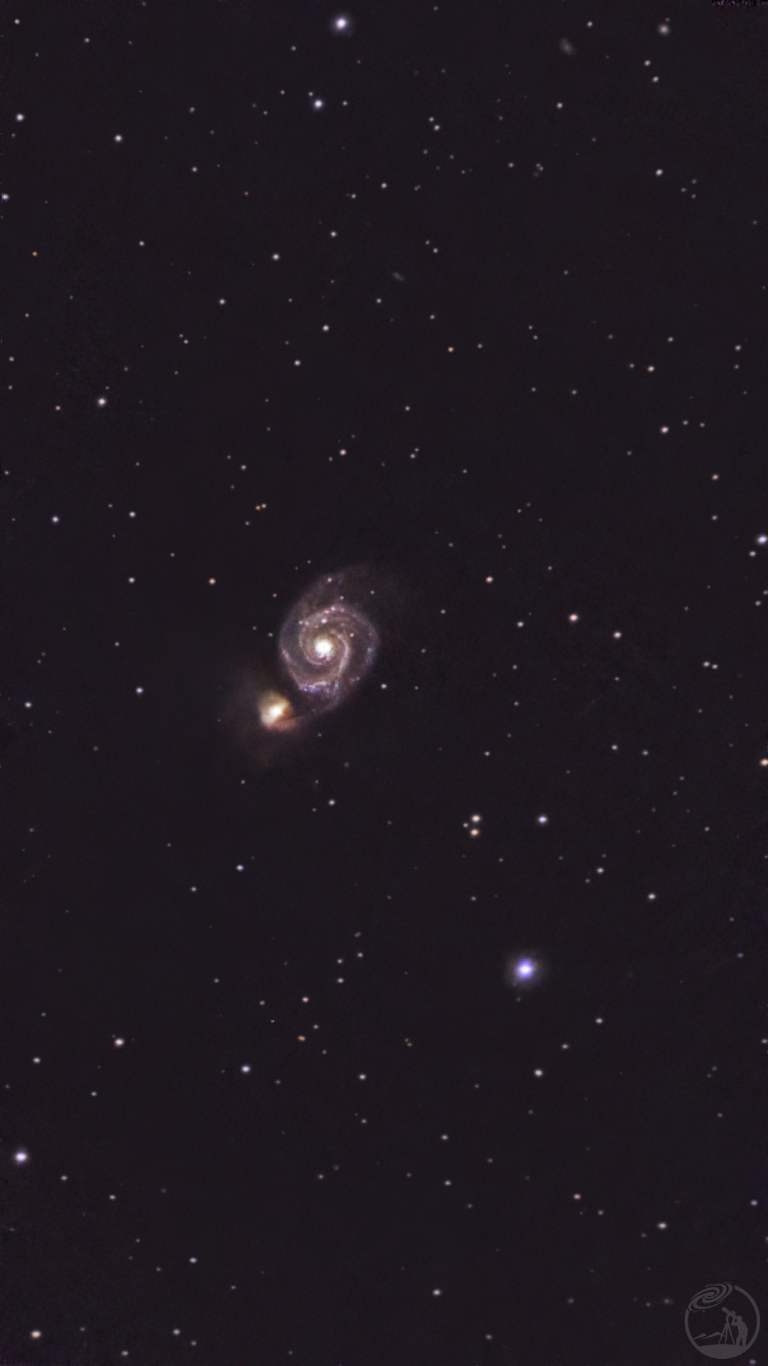 M51涡状星系 振旺s50拍摄