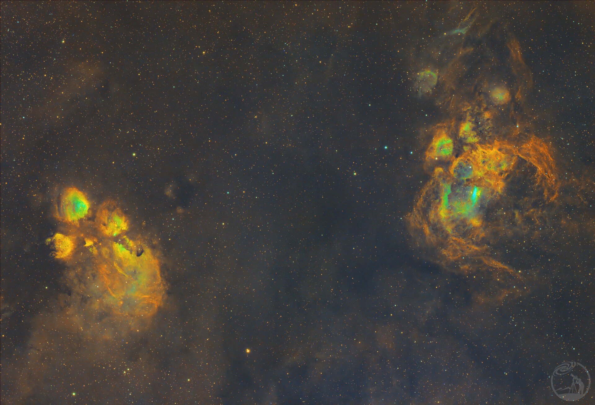 NGC6357&NGC6334（龙猫精神）