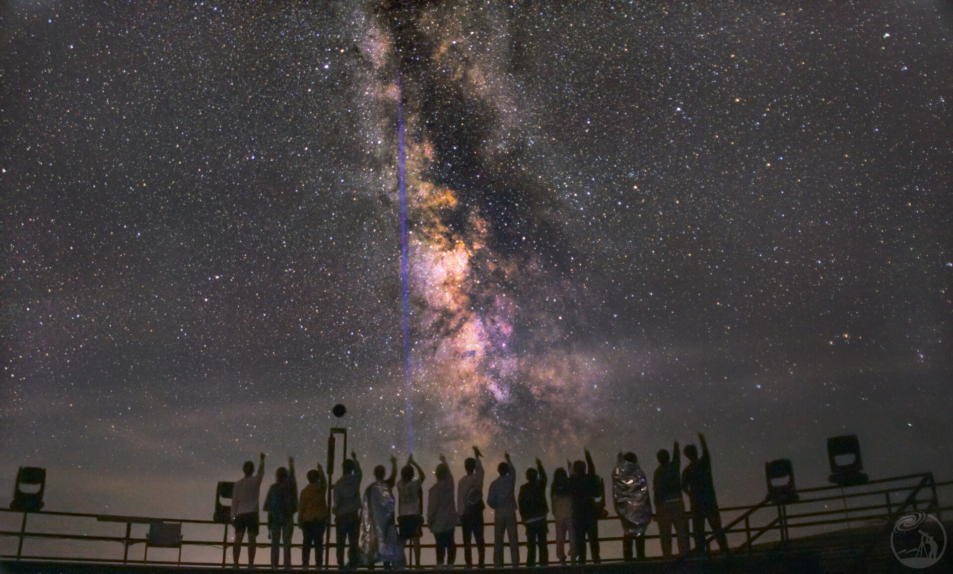 西安中学“星遇火山”活动_银河合影