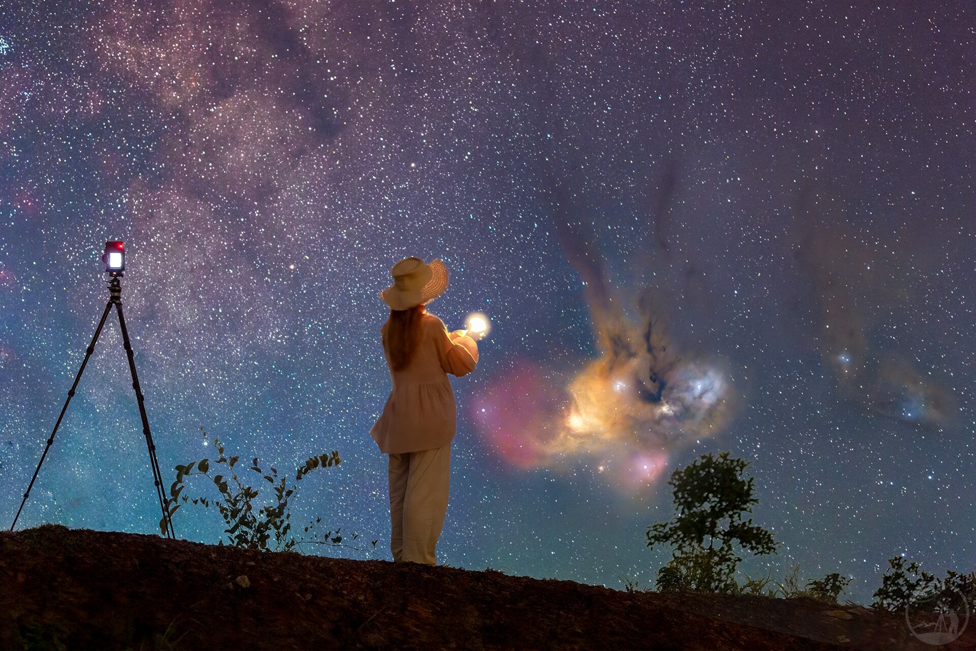 手握星辰，童话少女给星空上色