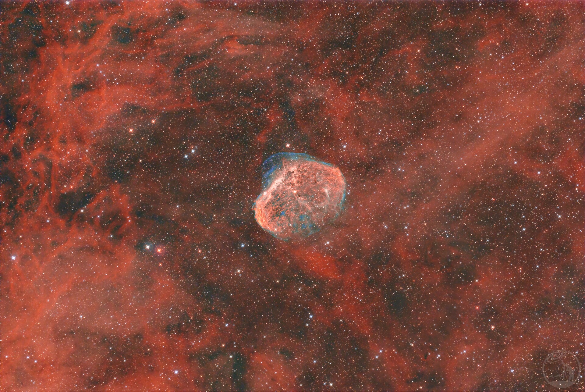 进击的脑花,NGC6888