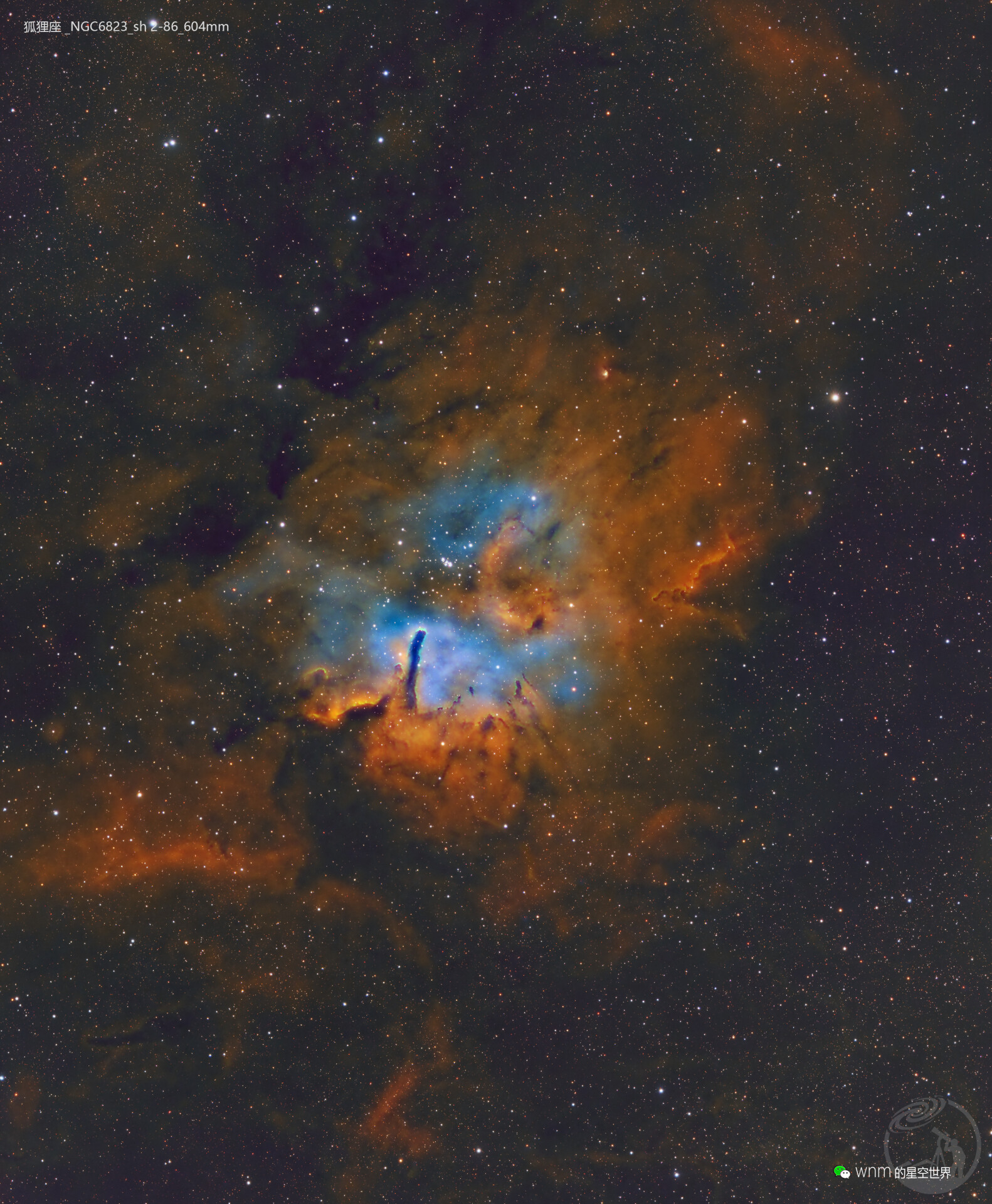 狐狸座_NGC6823_sh 2-86_604mm