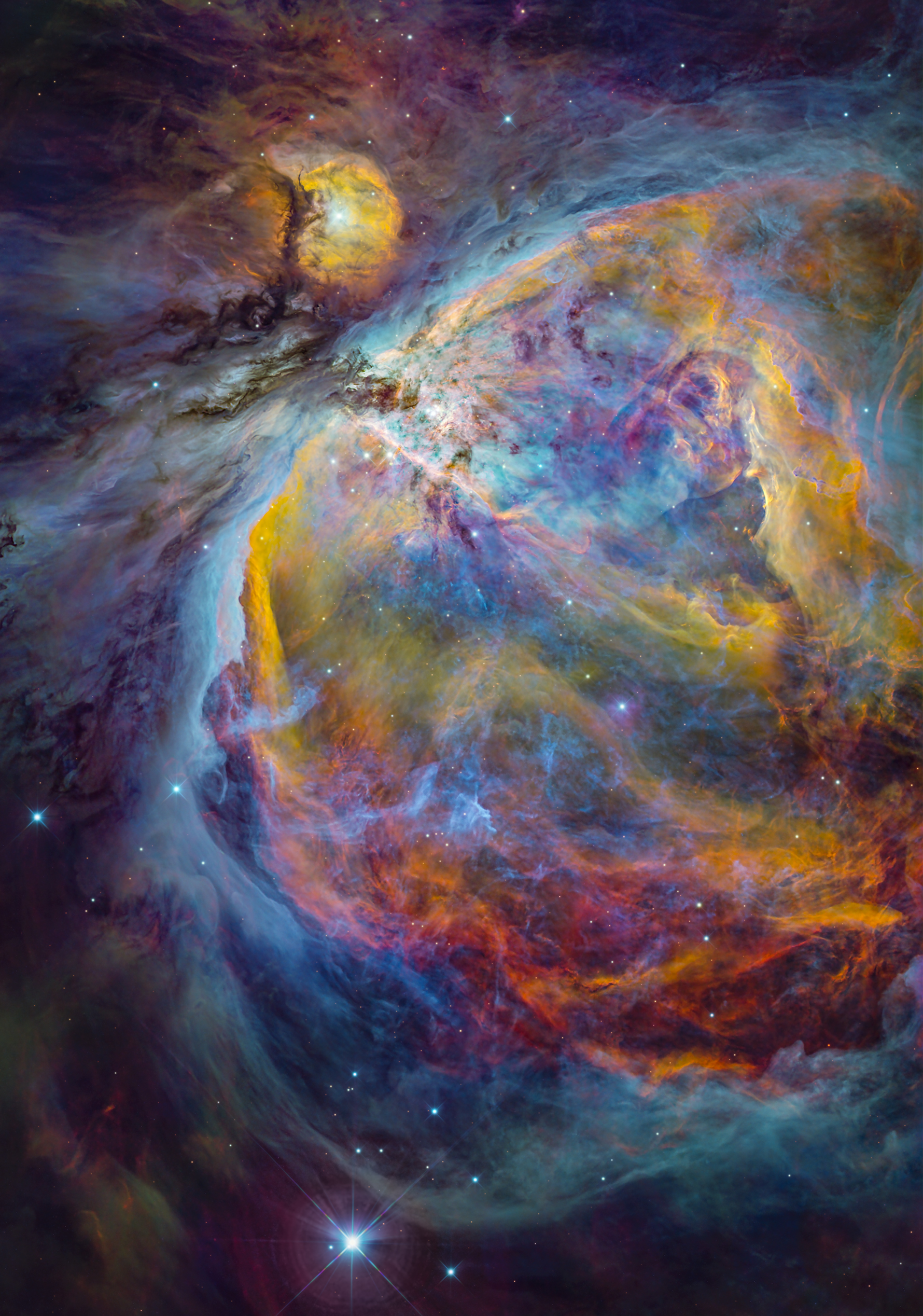 远程日图素材-12寸RC下的窄带霓虹M42星云