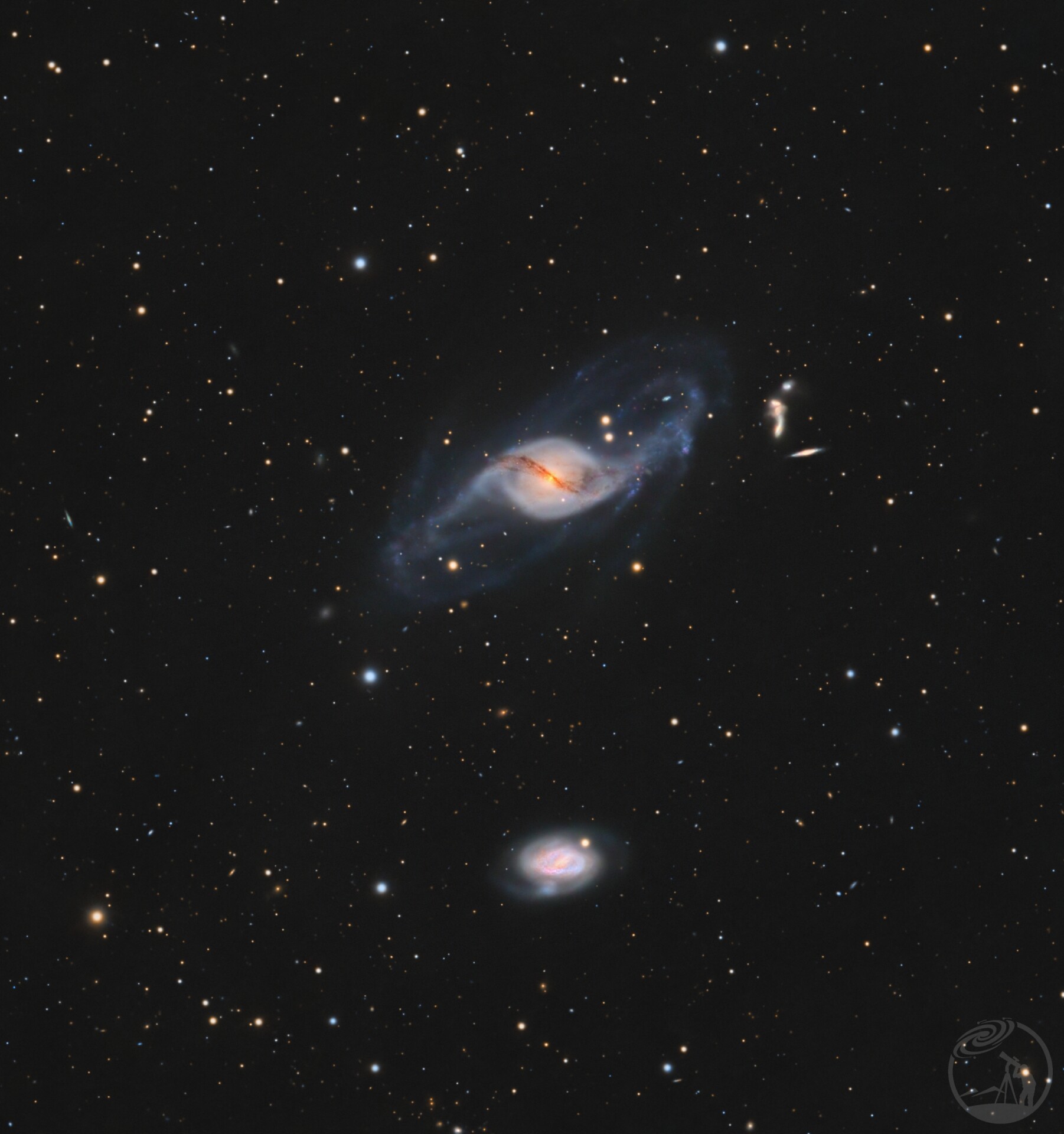 NGC 3718 与 NGC 3729