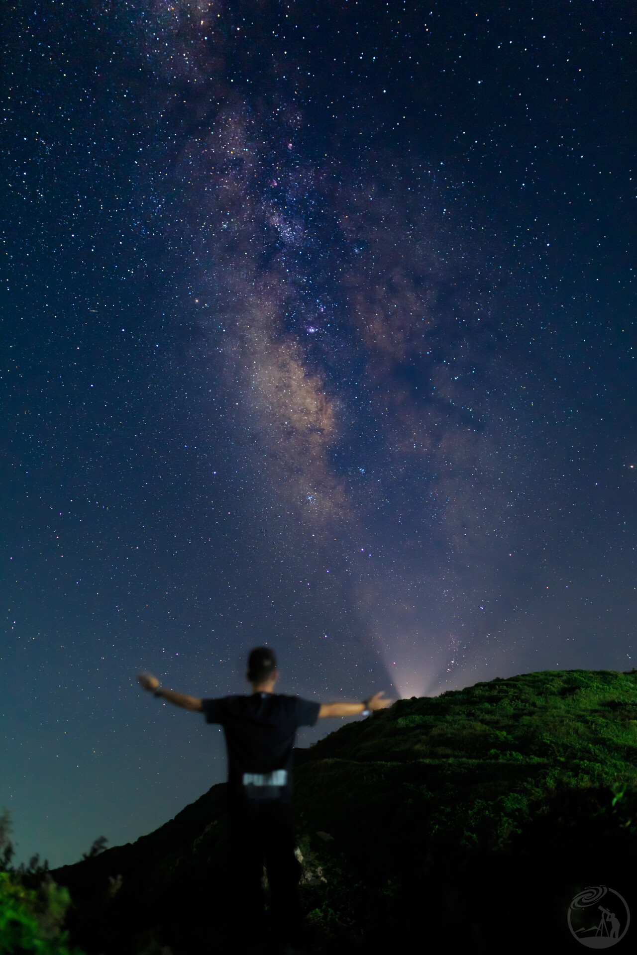 渔山岛的银河与追星的我