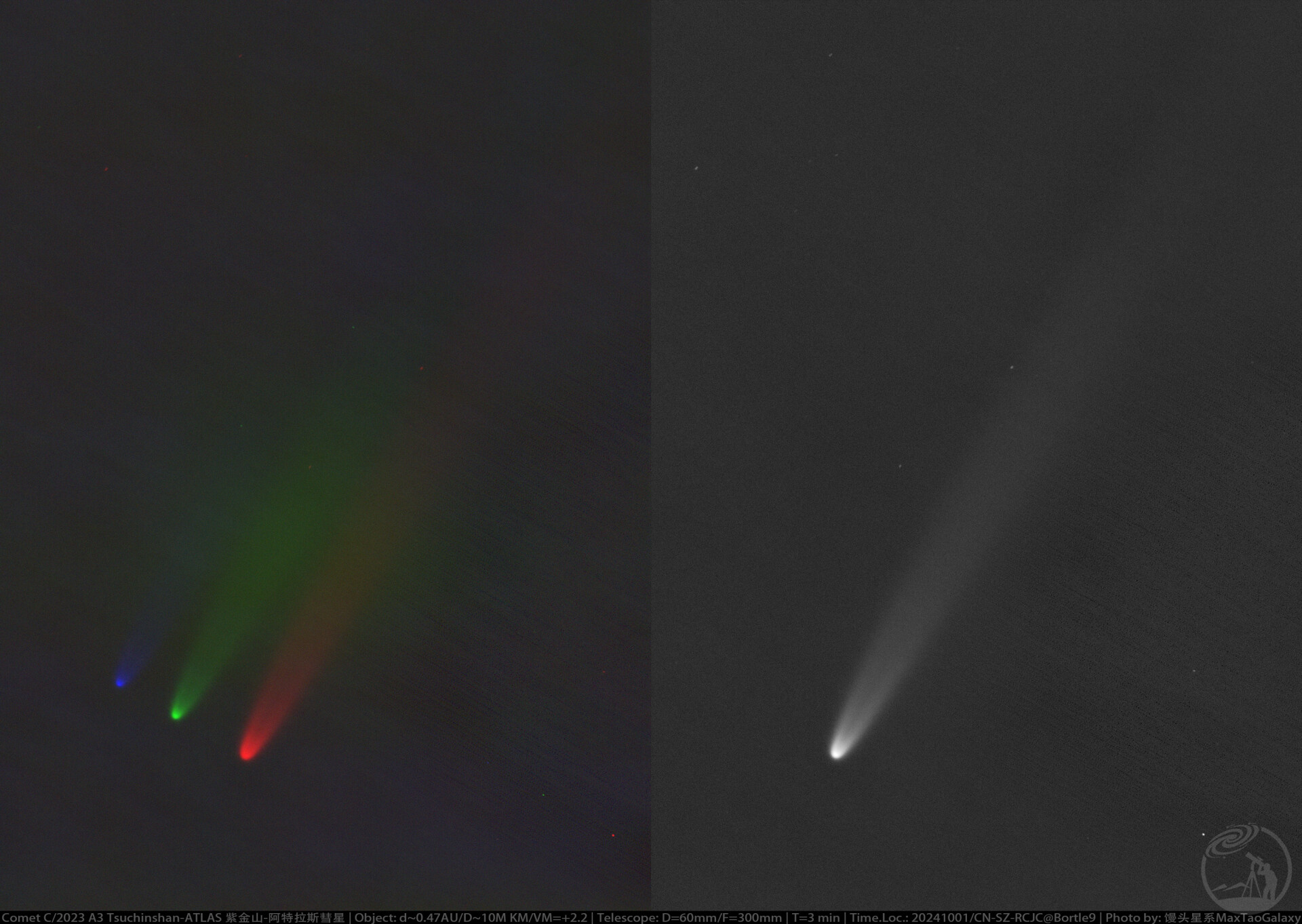 Comet C/2023 A3 Tsuchinshan-ATLAS 紫金山-阿特拉斯彗星