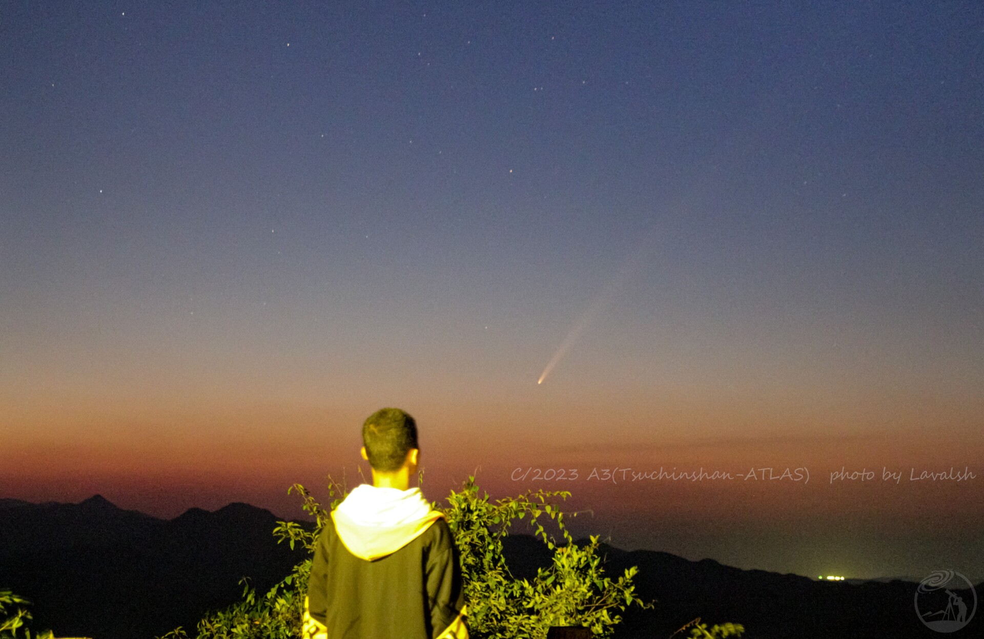 与彗星的合照