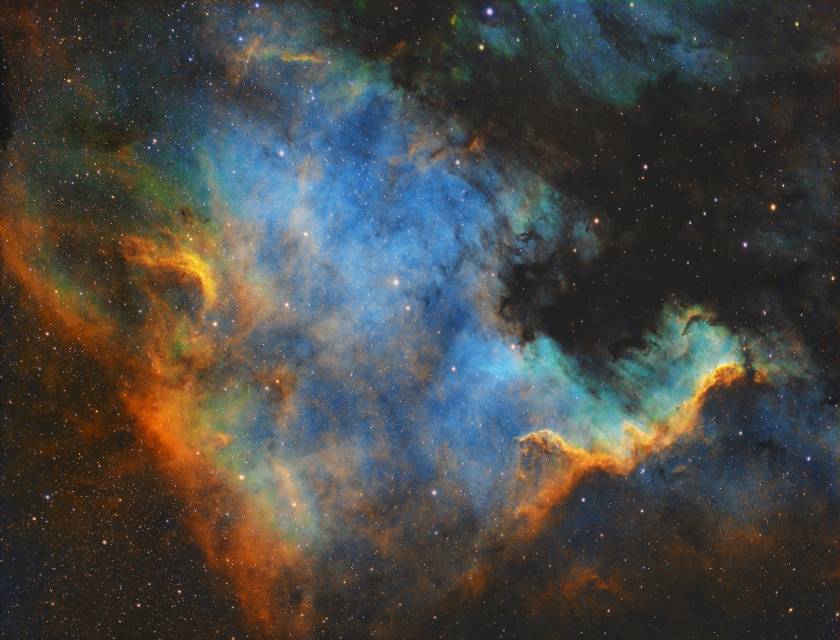 NGC7000 20h哈勃色练手素材