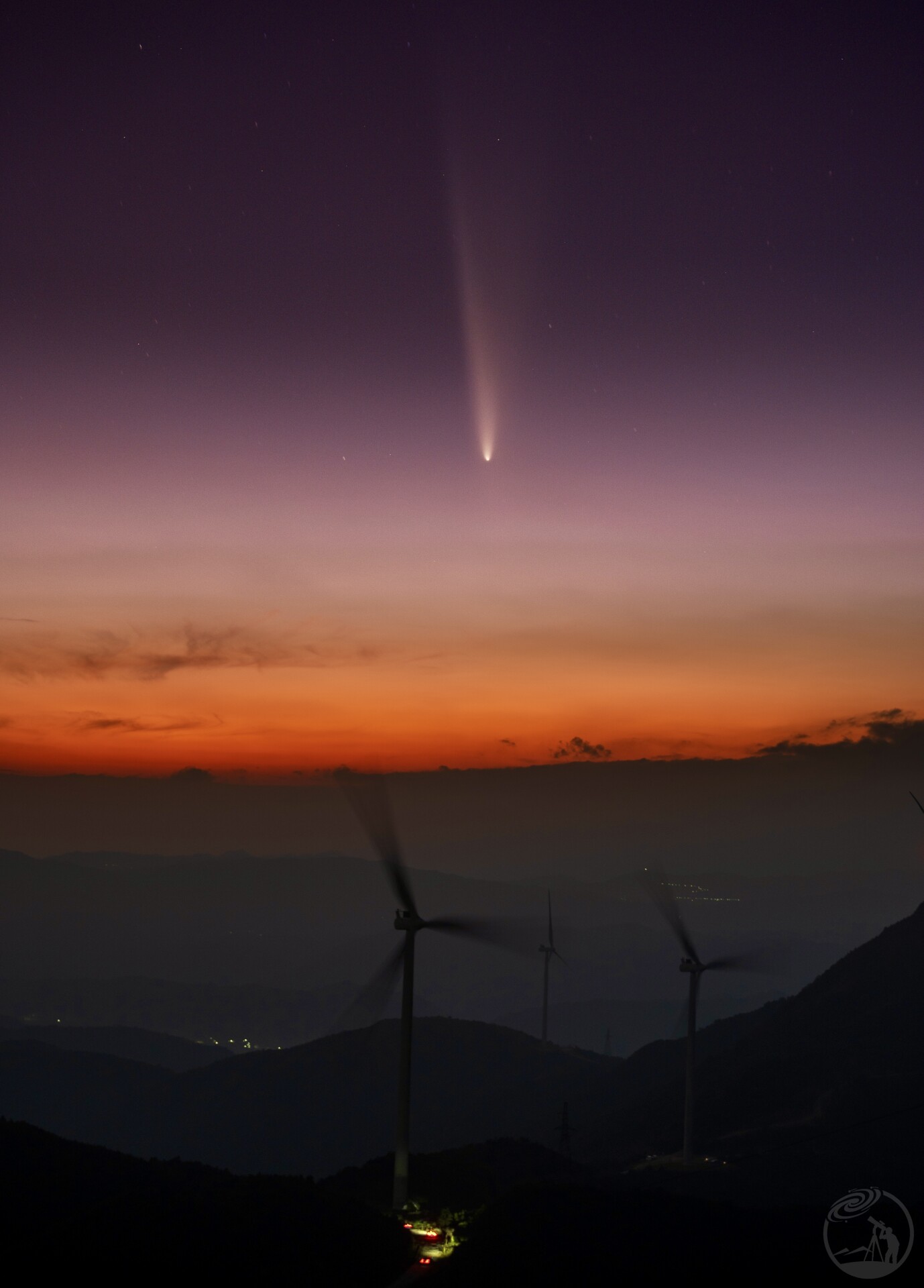彗星 晚霞 风电