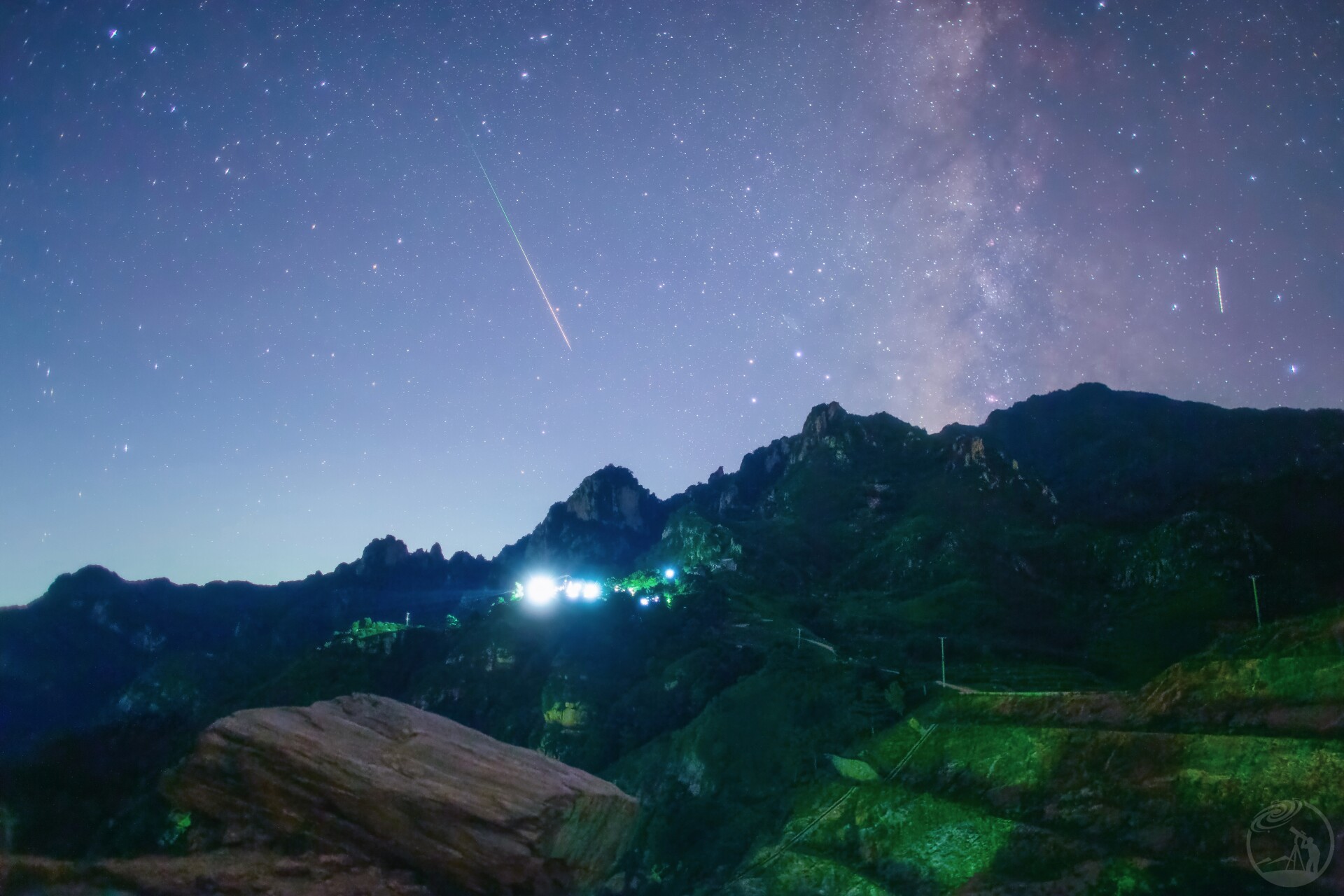 神仙山上的流星