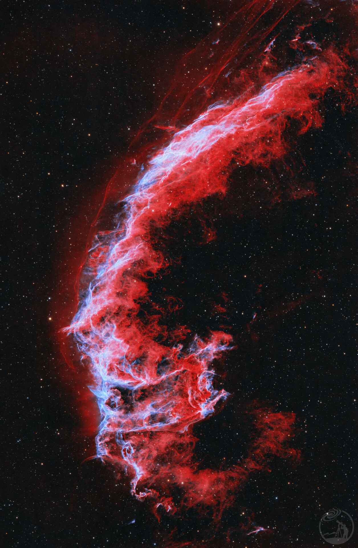 NGC6995 东面纱星云(HOO)