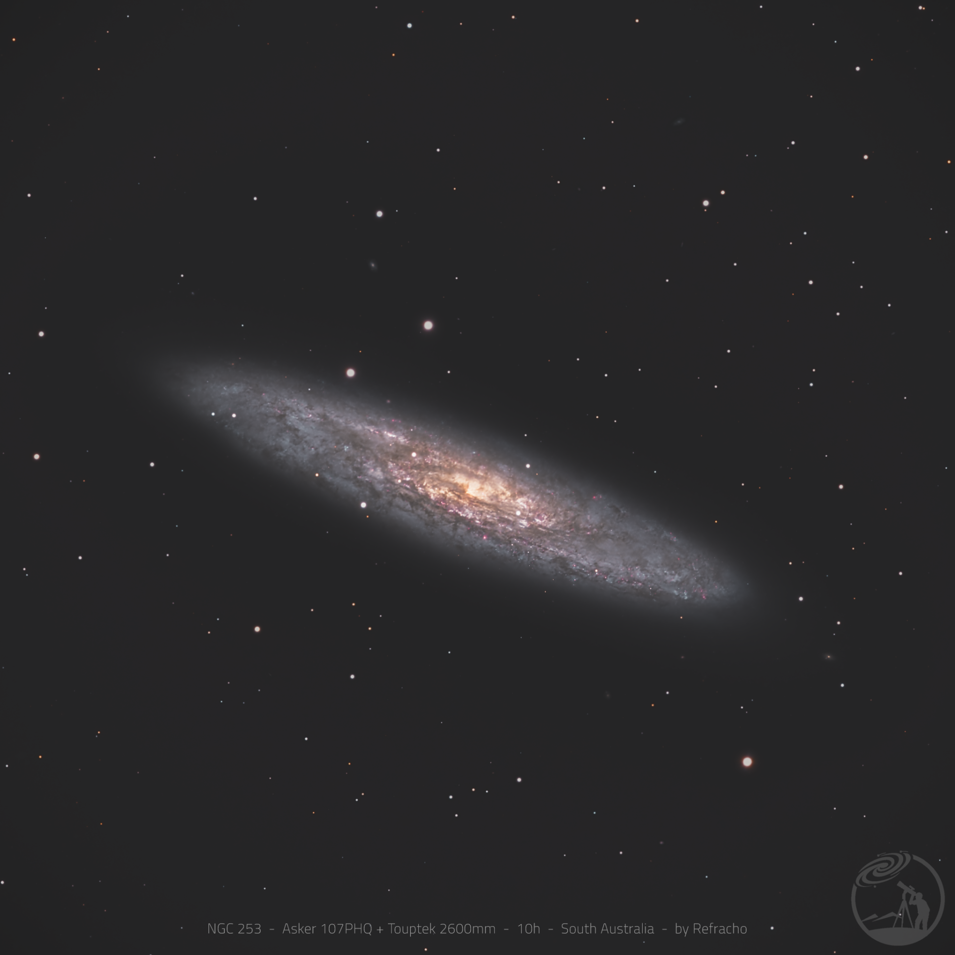 NGC253银元星系，南澳暗夜保护区打野10小时