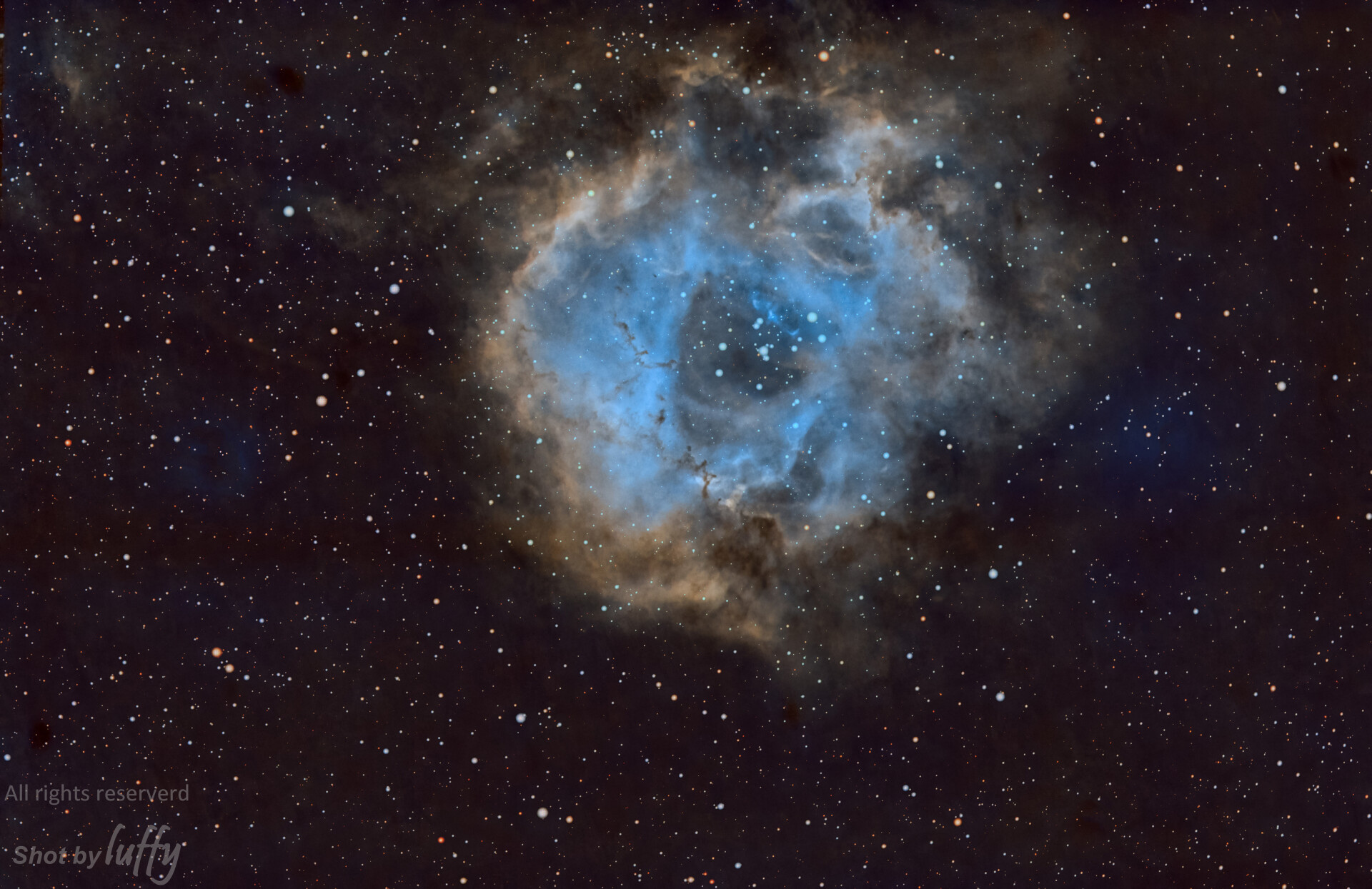 NGC2237-玫瑰星云-哈勃色