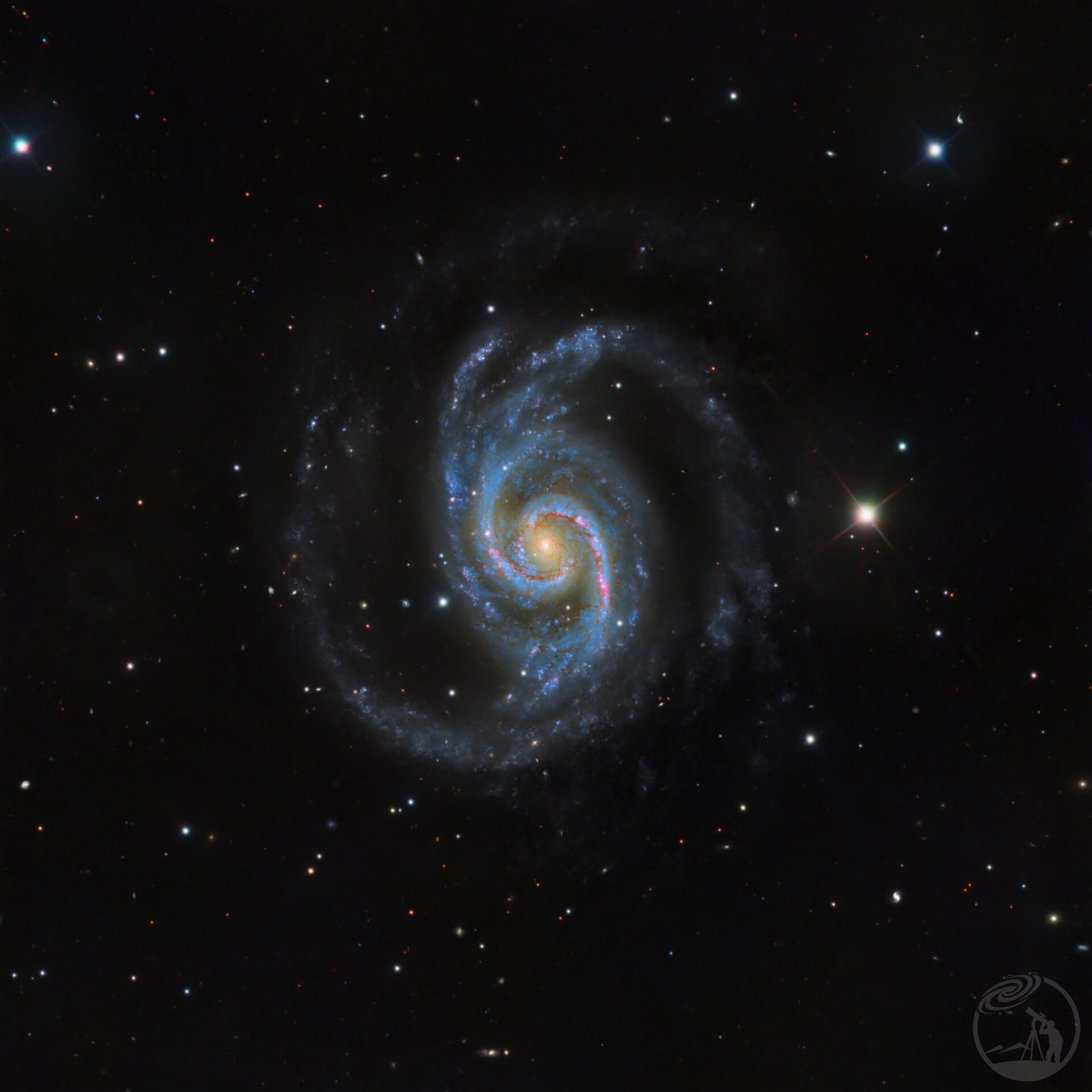 NGC1566 - 西班牙舞者螺旋星系V3