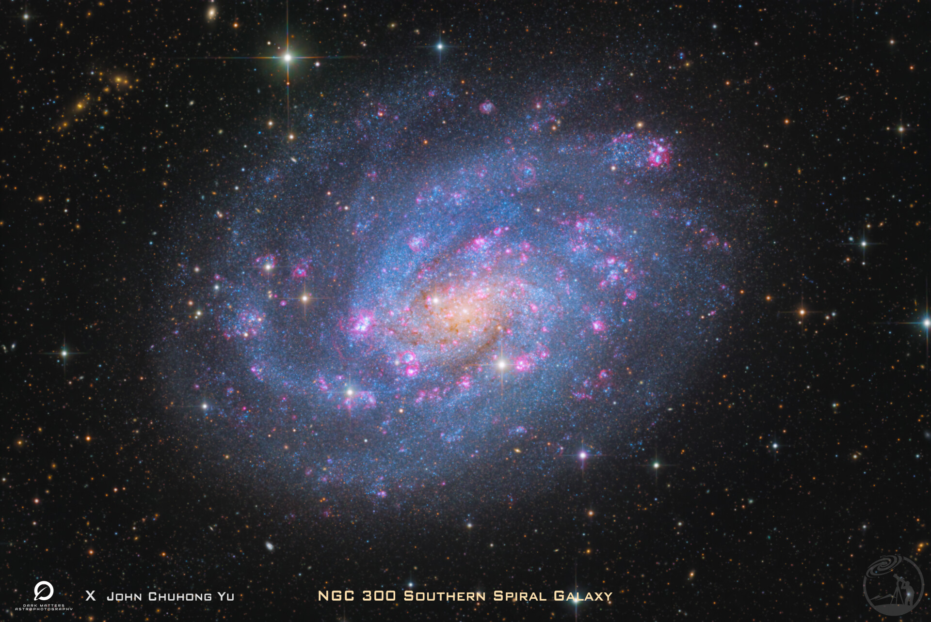 NGC300，南天的一捧水晶星沙