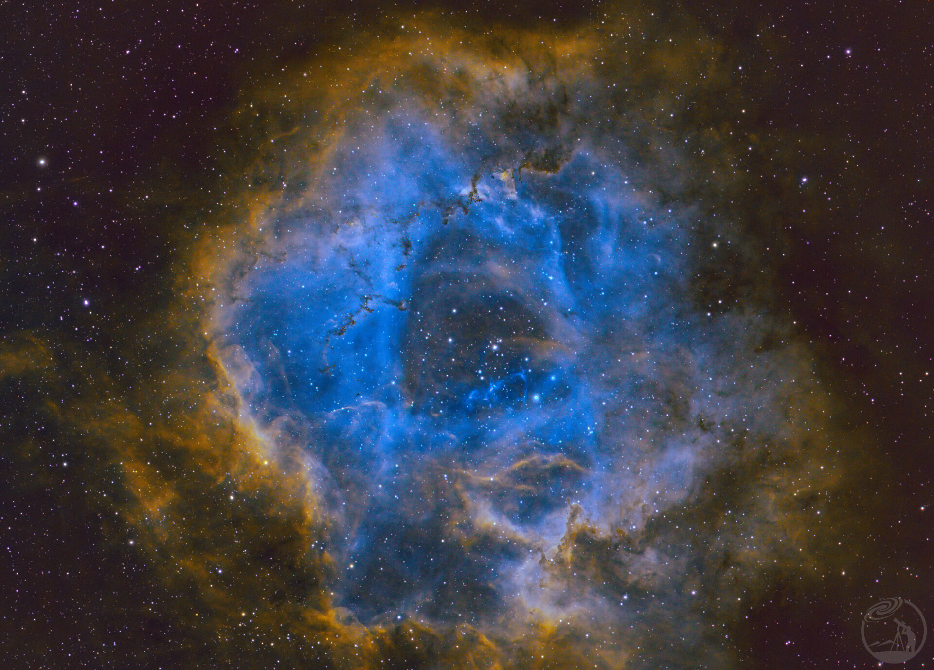 玫瑰星云  第一次双窄调哈勃色