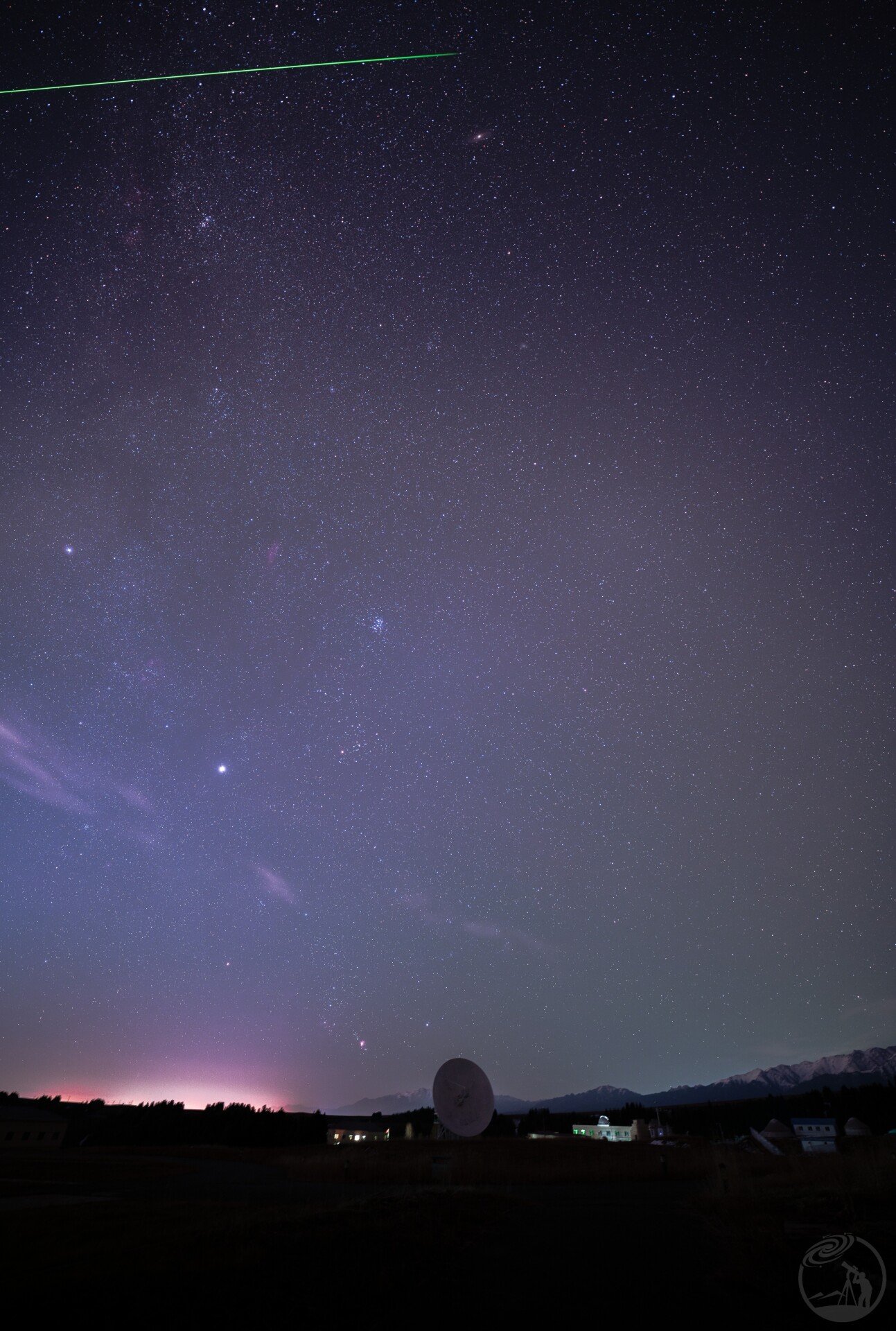 南山北望冬季星河