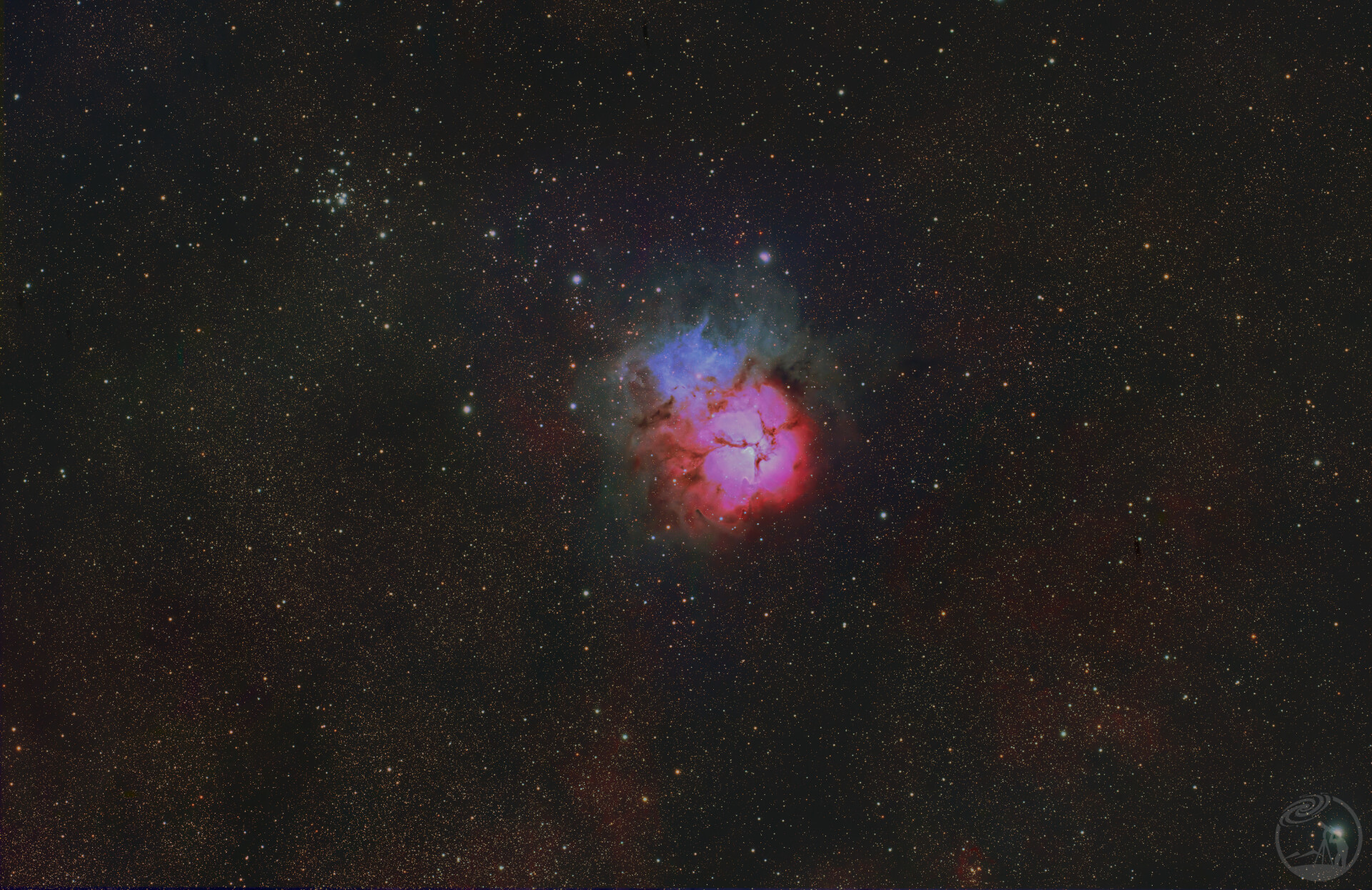 M20，Trifid Nebula，三叶草星云