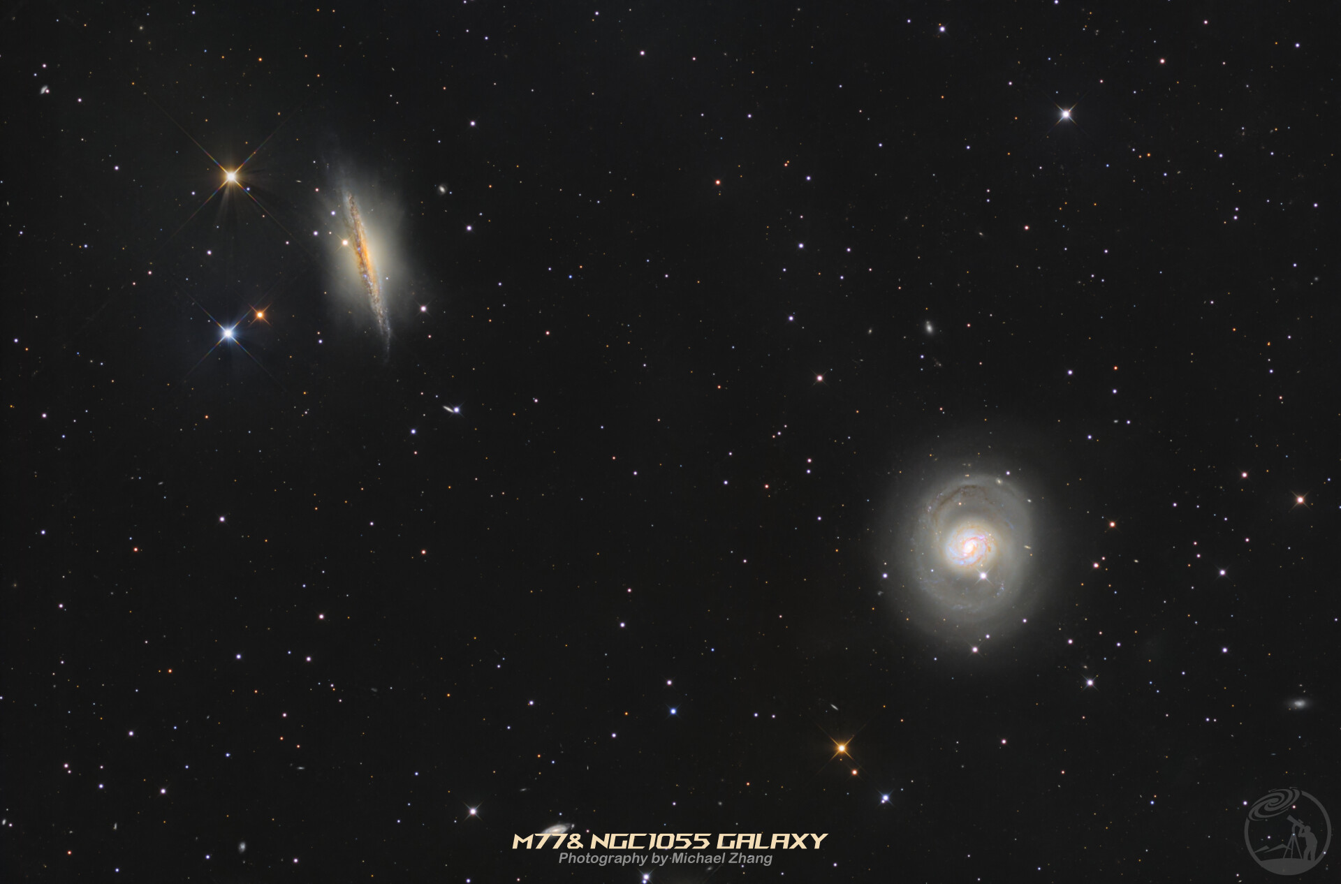 M77 & NGC1055