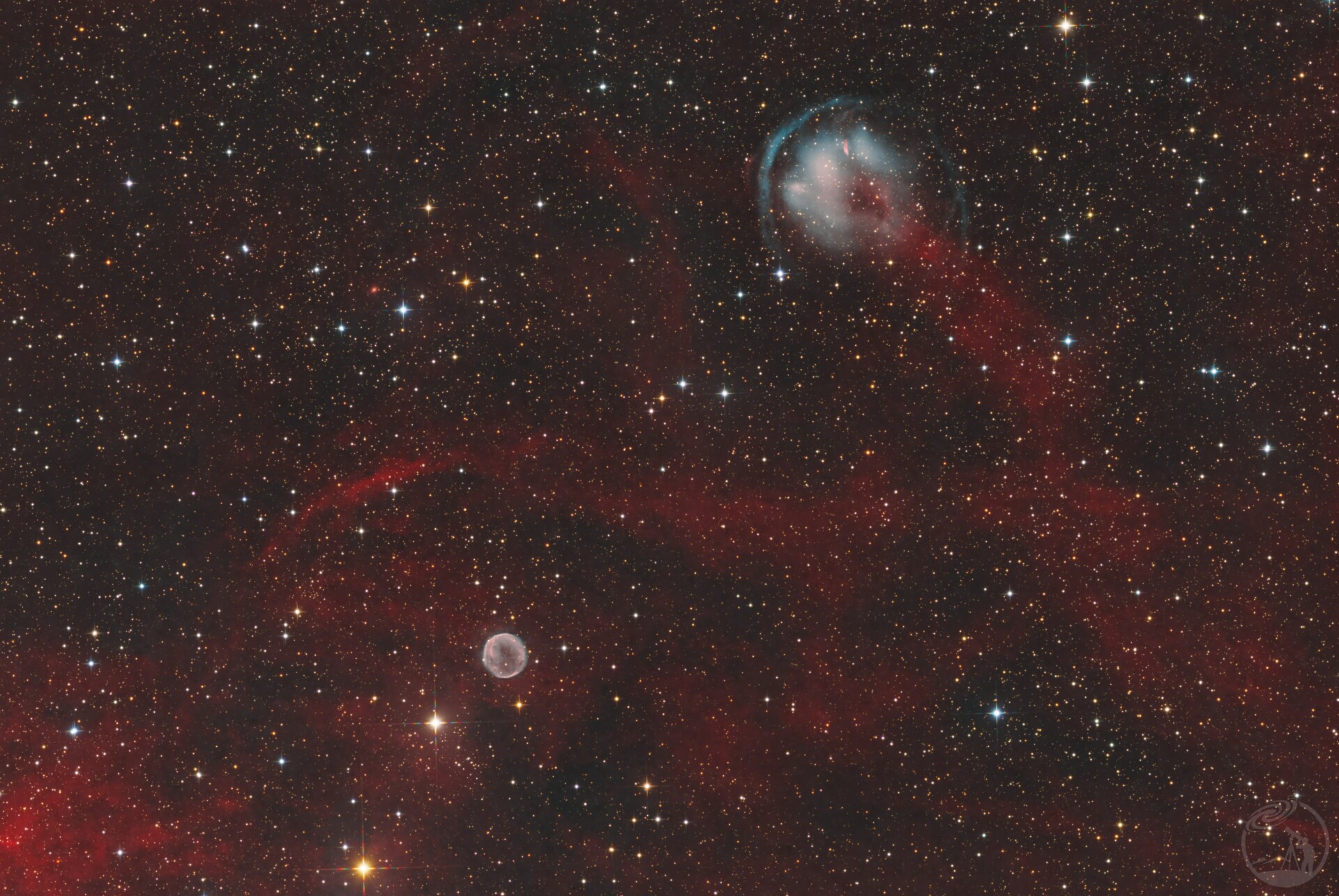 Abell 6 & HFG 1 - Bubble and Jellyfish