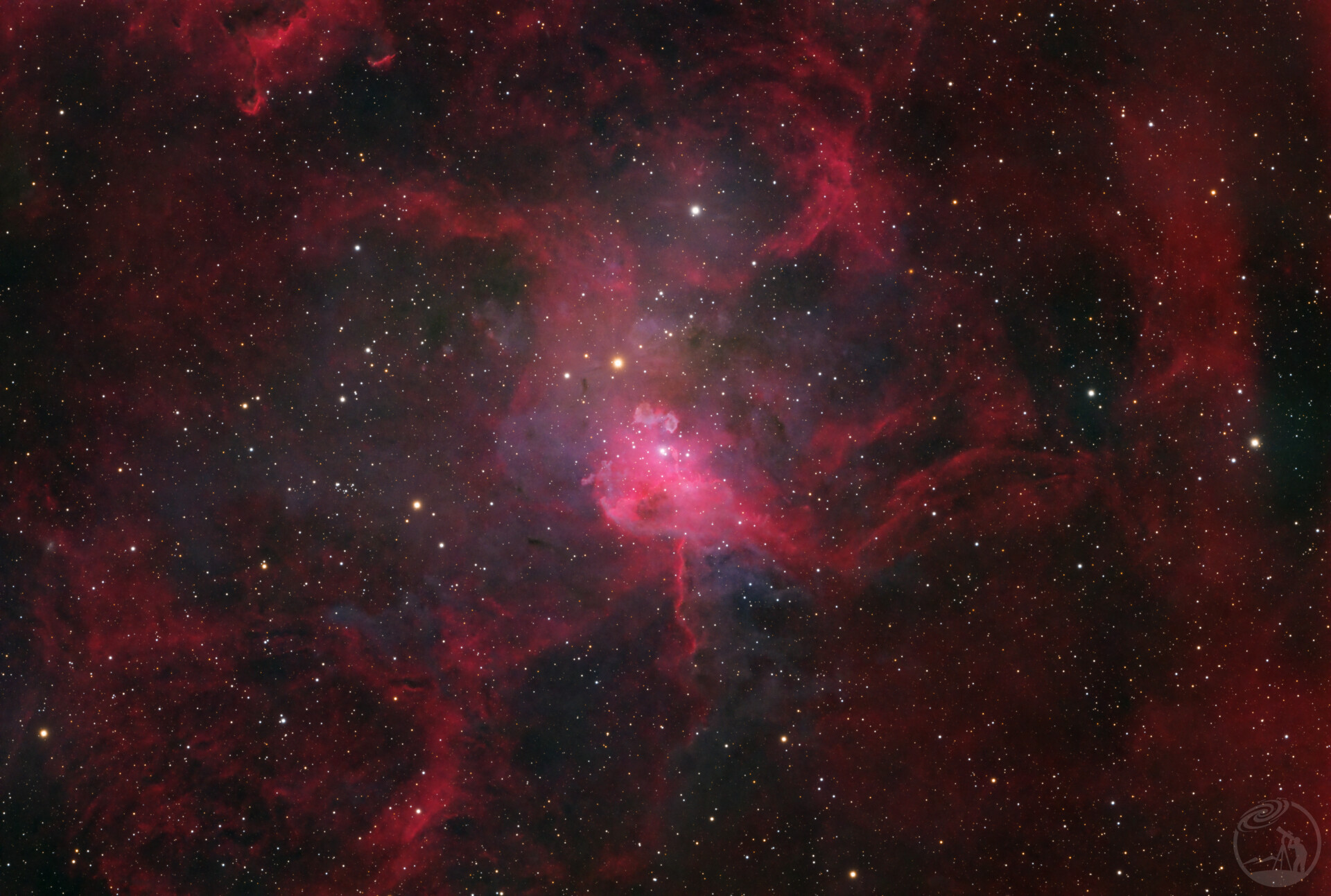 IC417 蜘蛛星云(LRGBHa)