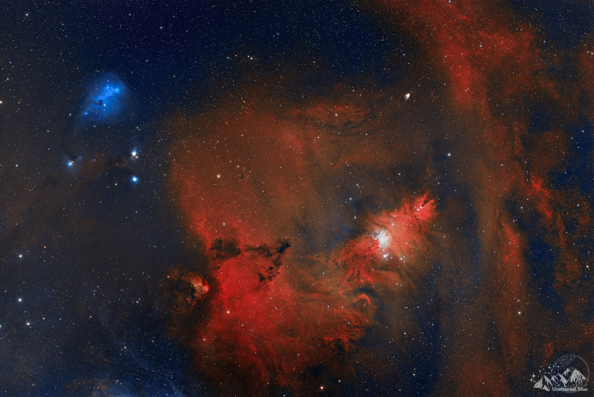NGC2264&IC447 圣诞树与小鲸鱼