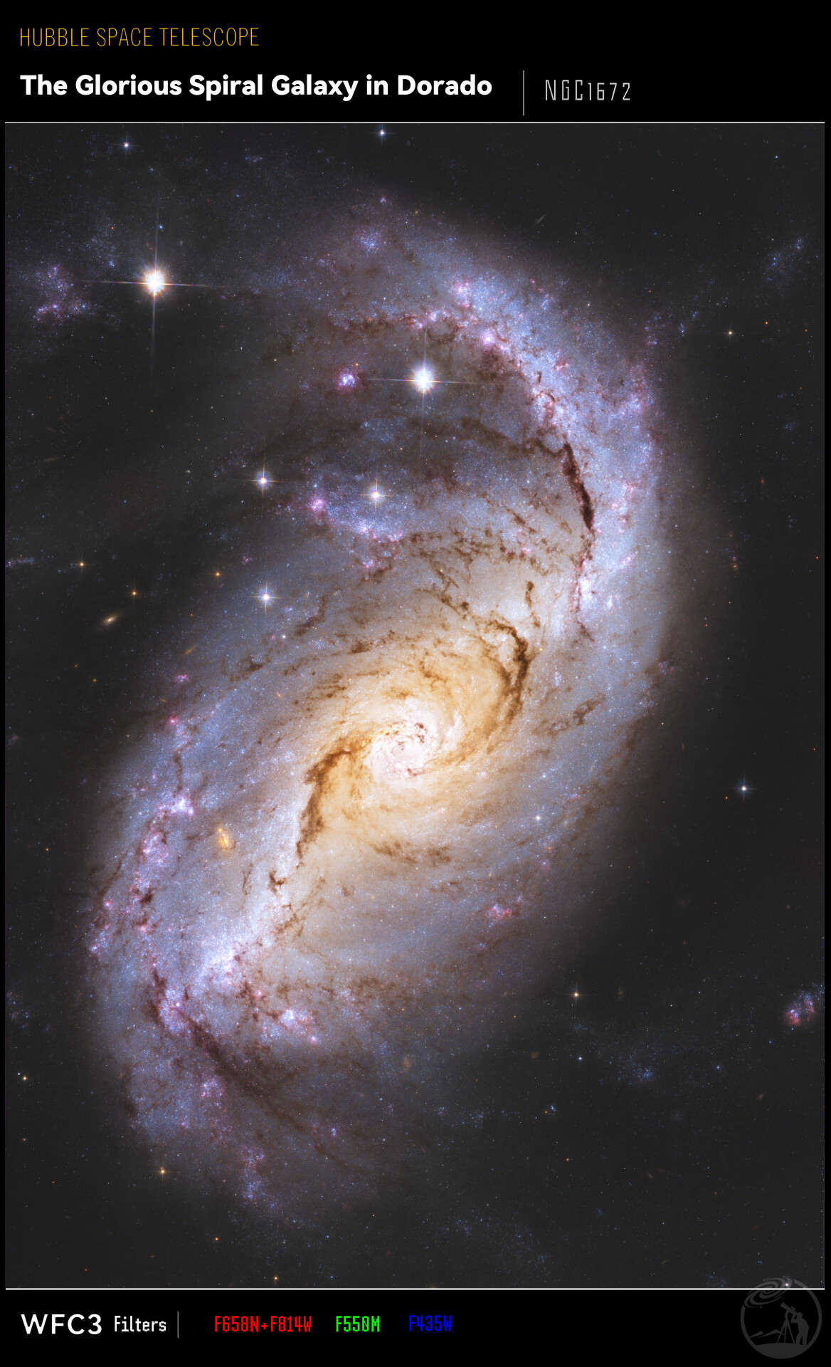 NGC1672剑鱼辉漩星系