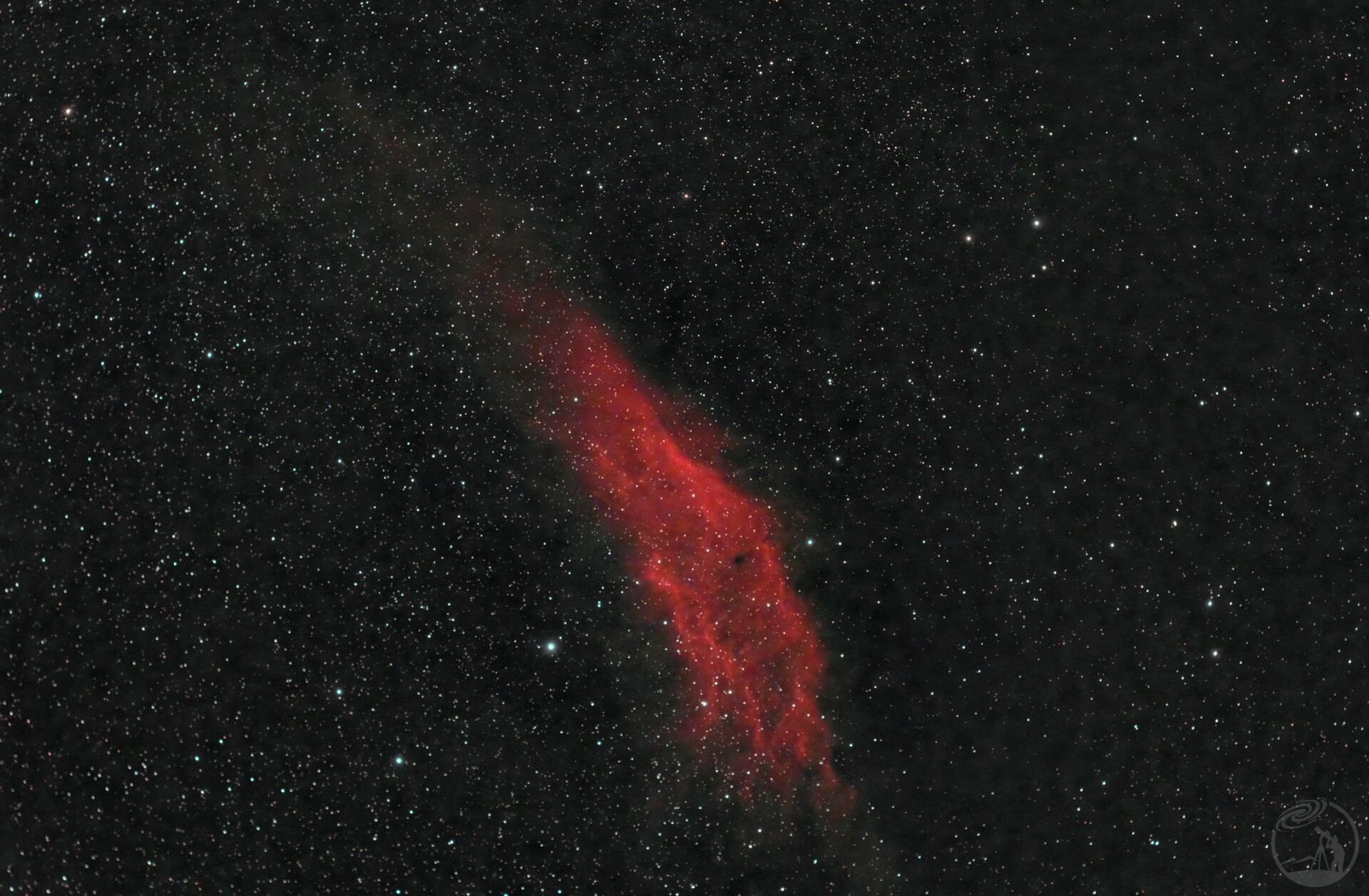 八级区的加州星云 NGC1499