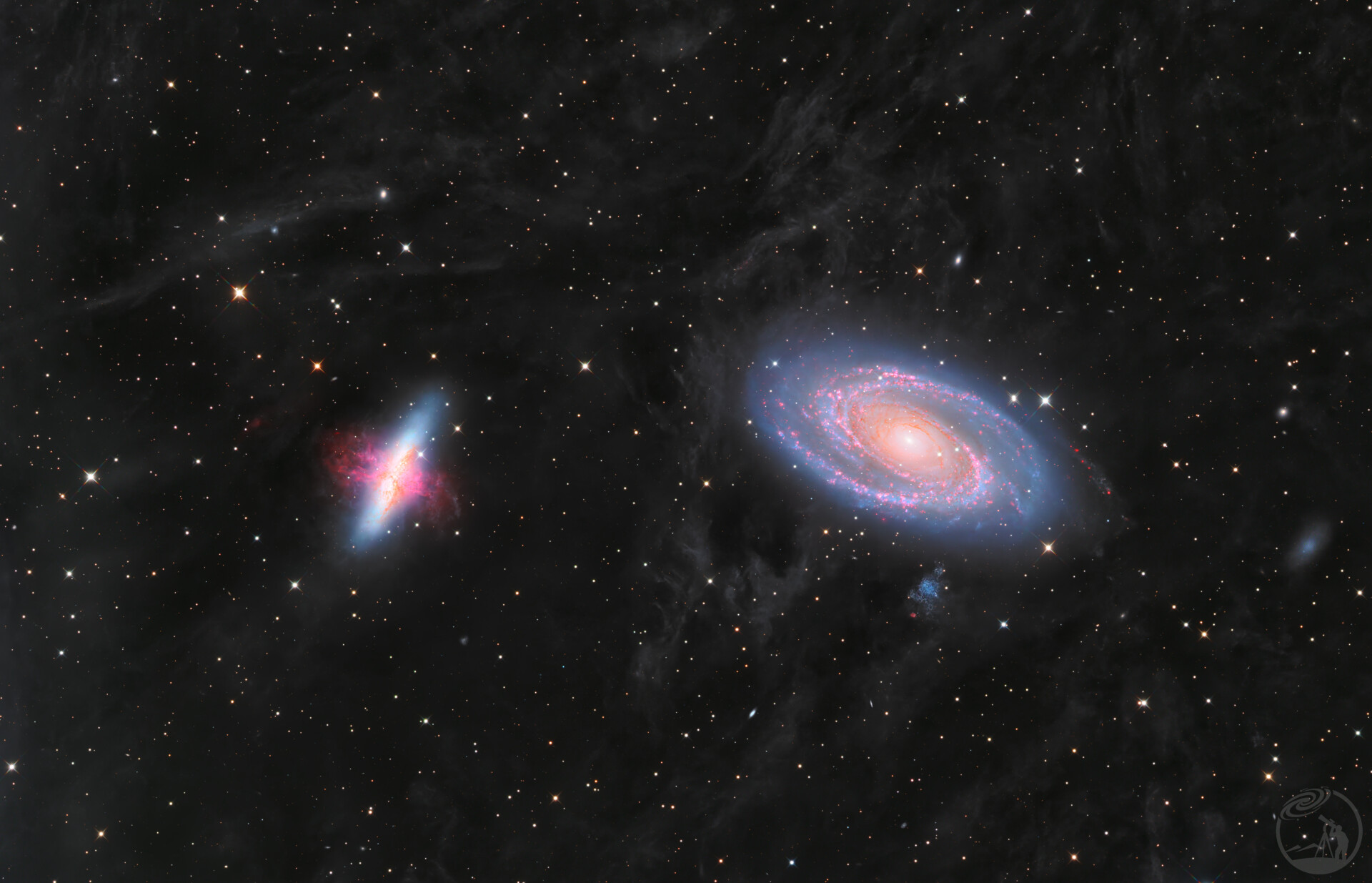 M81&M82波德星系与雪茄星系