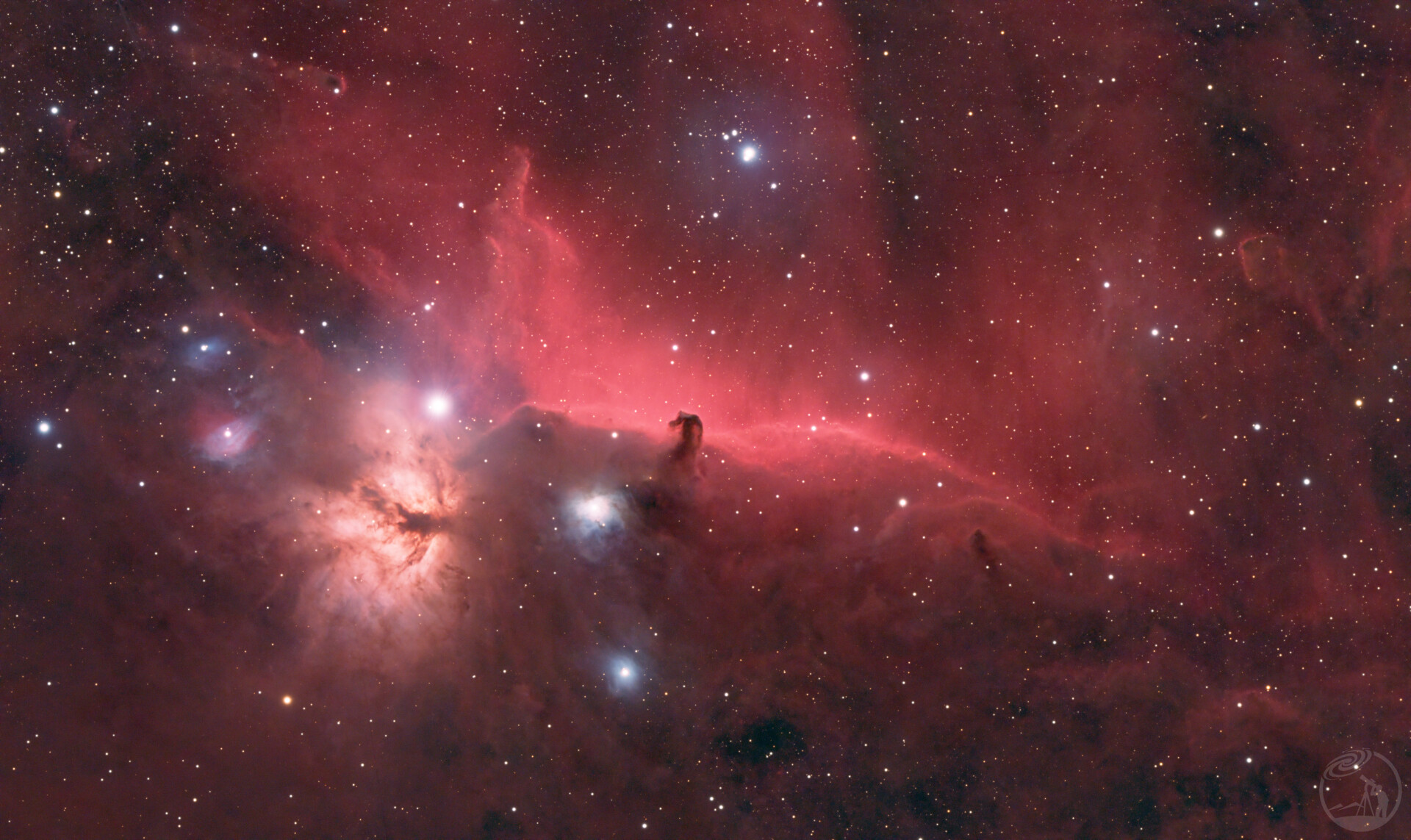 IC434＋NGC2024（马头星云＋火焰星云）合影