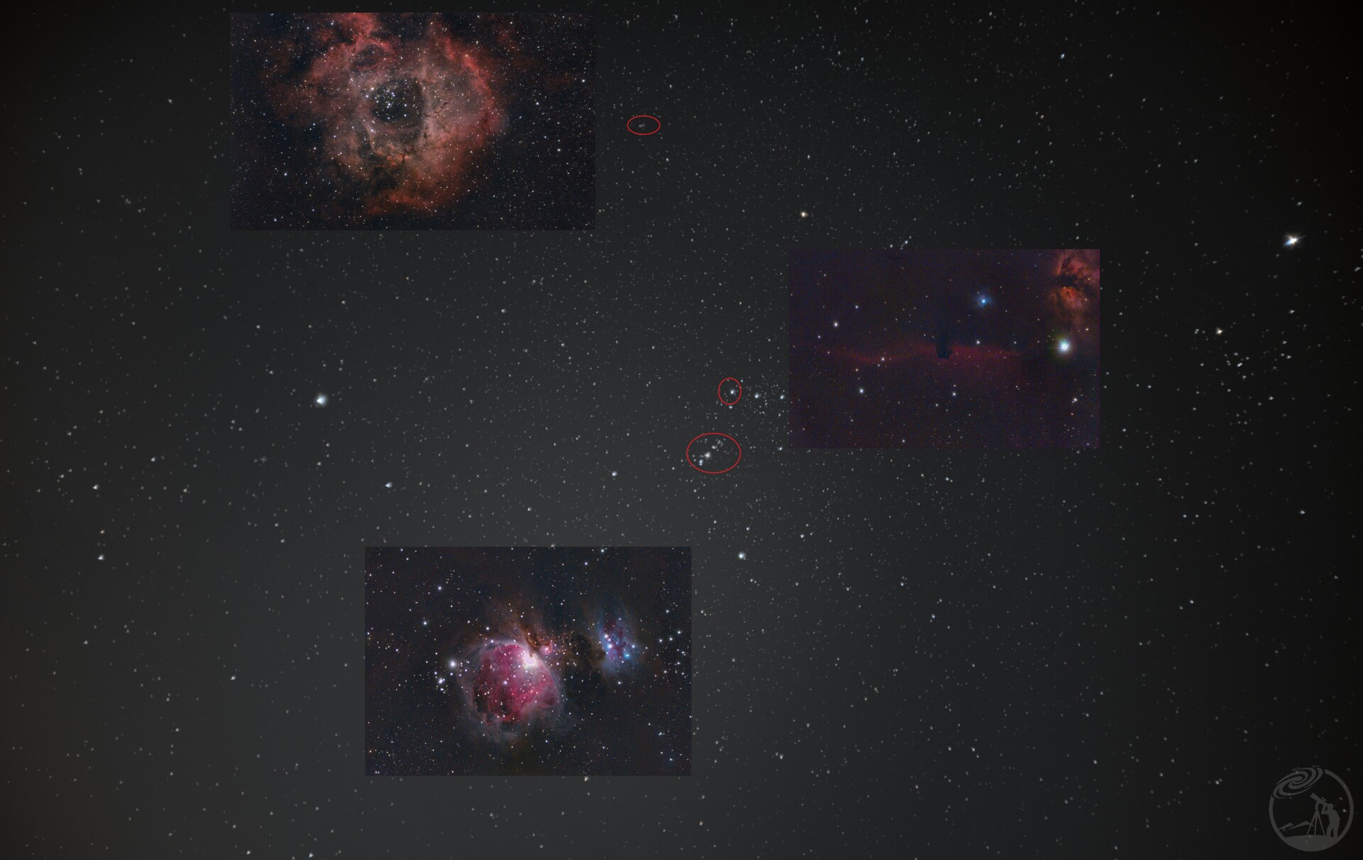 M42  IC434 NGC2237