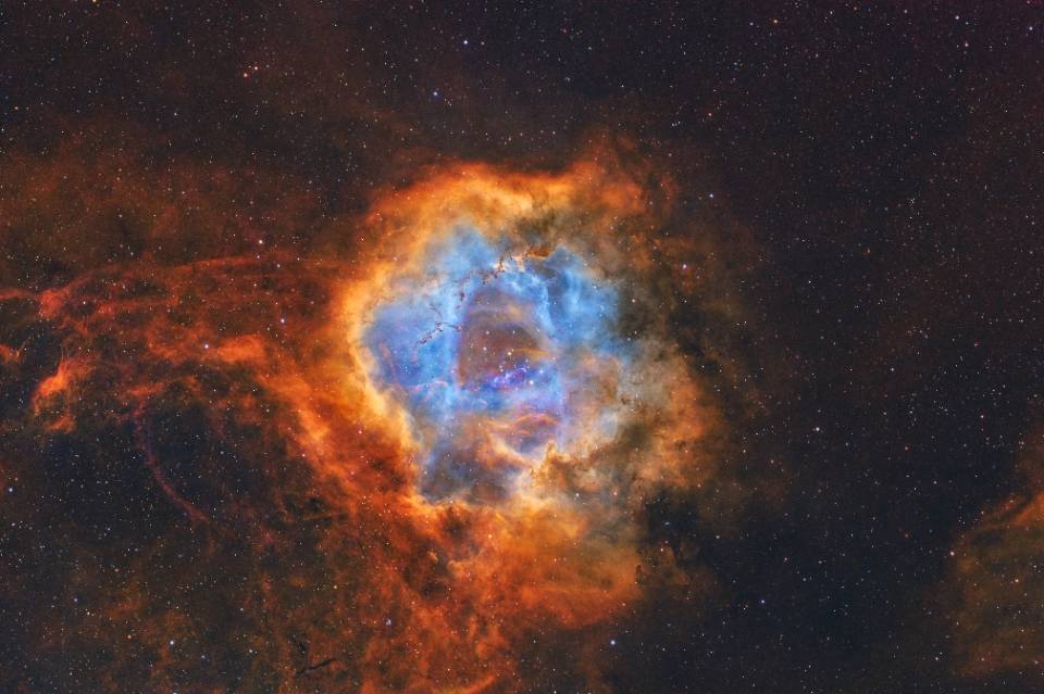 NGC2237玫瑰星云 SHO哈勃色