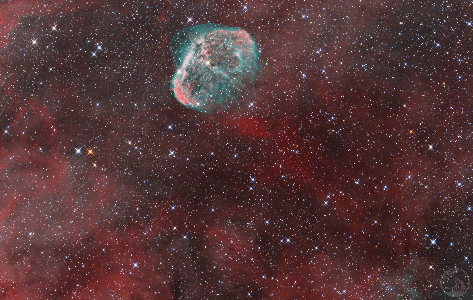NGC6888眉月泡泡•HOO色