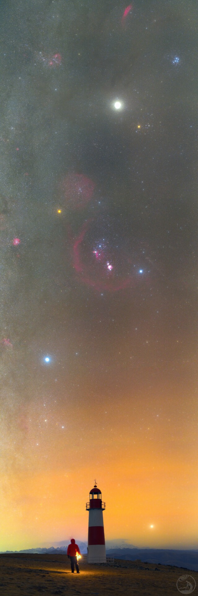 星空下的灯塔