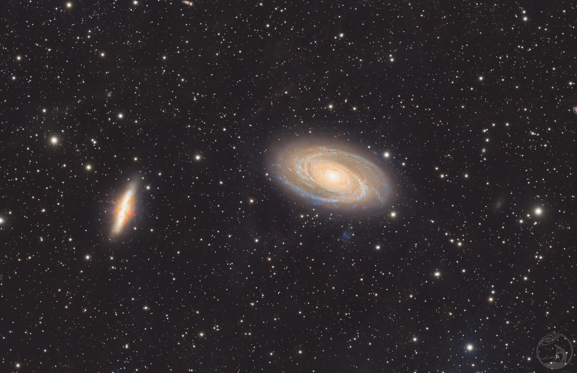 M82 雪茄星系&M81 波德星系