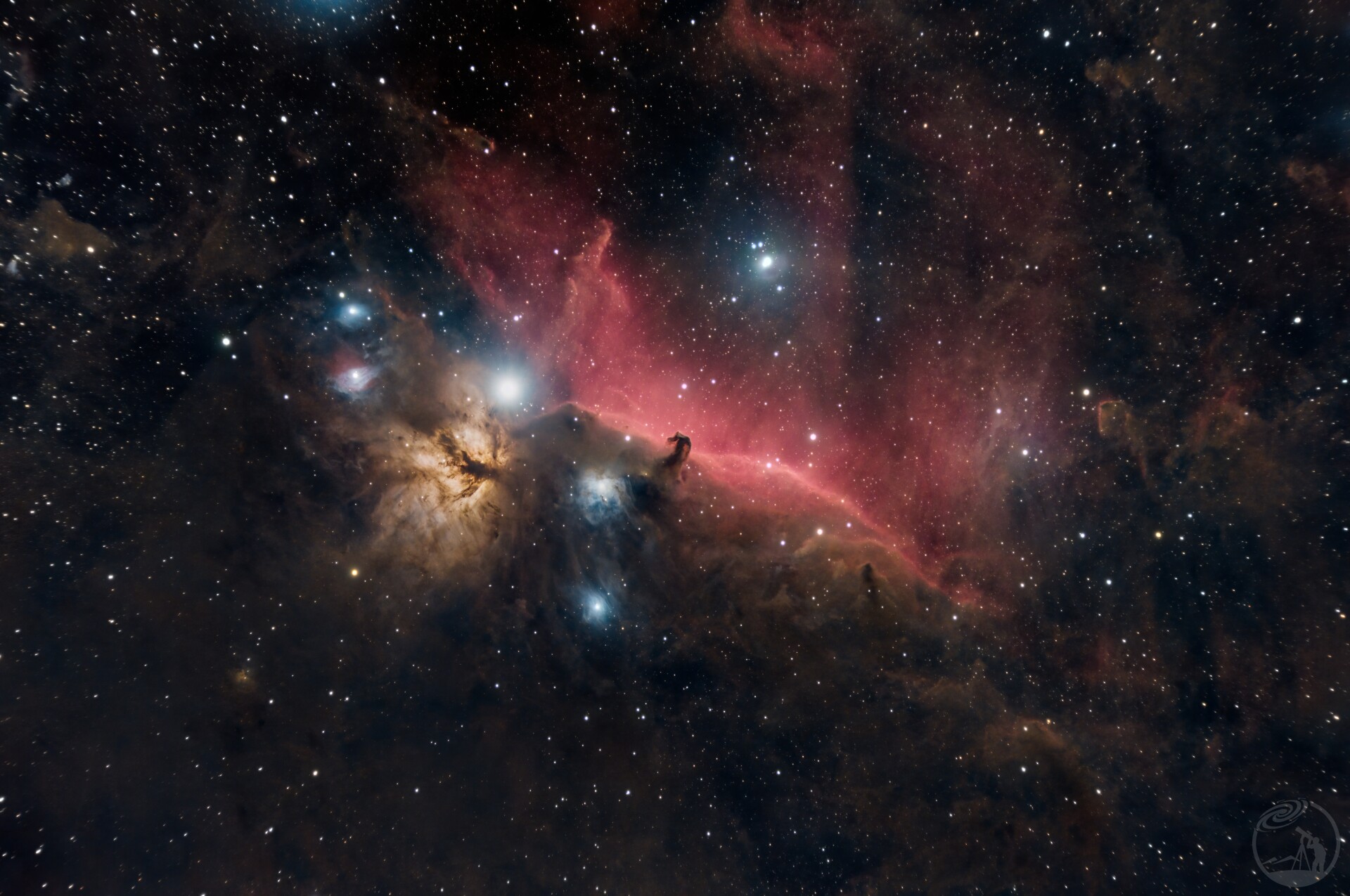 IC434马头和NGC2024火树
