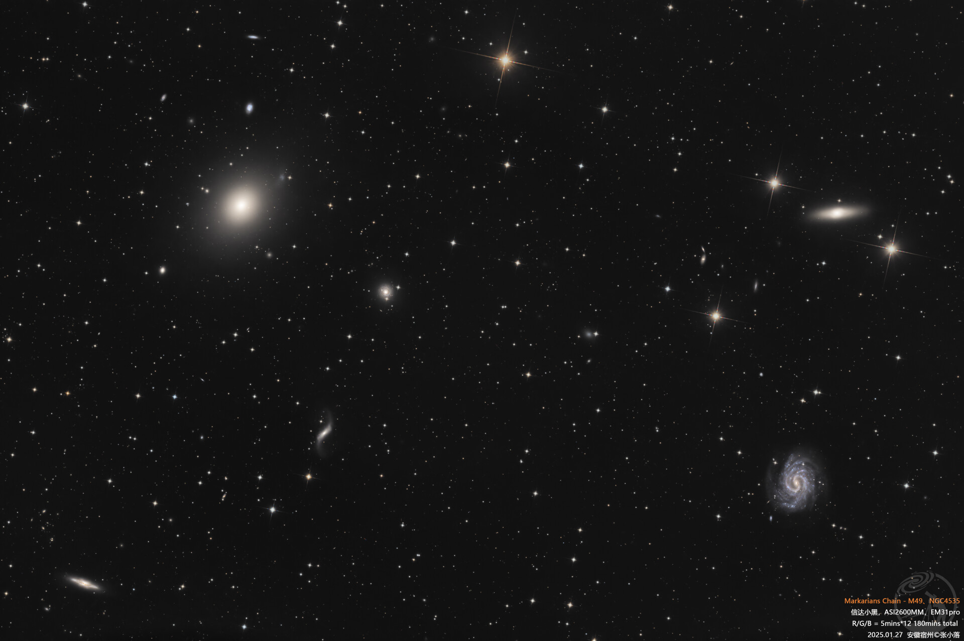 马卡良局部：M49、NGC4535