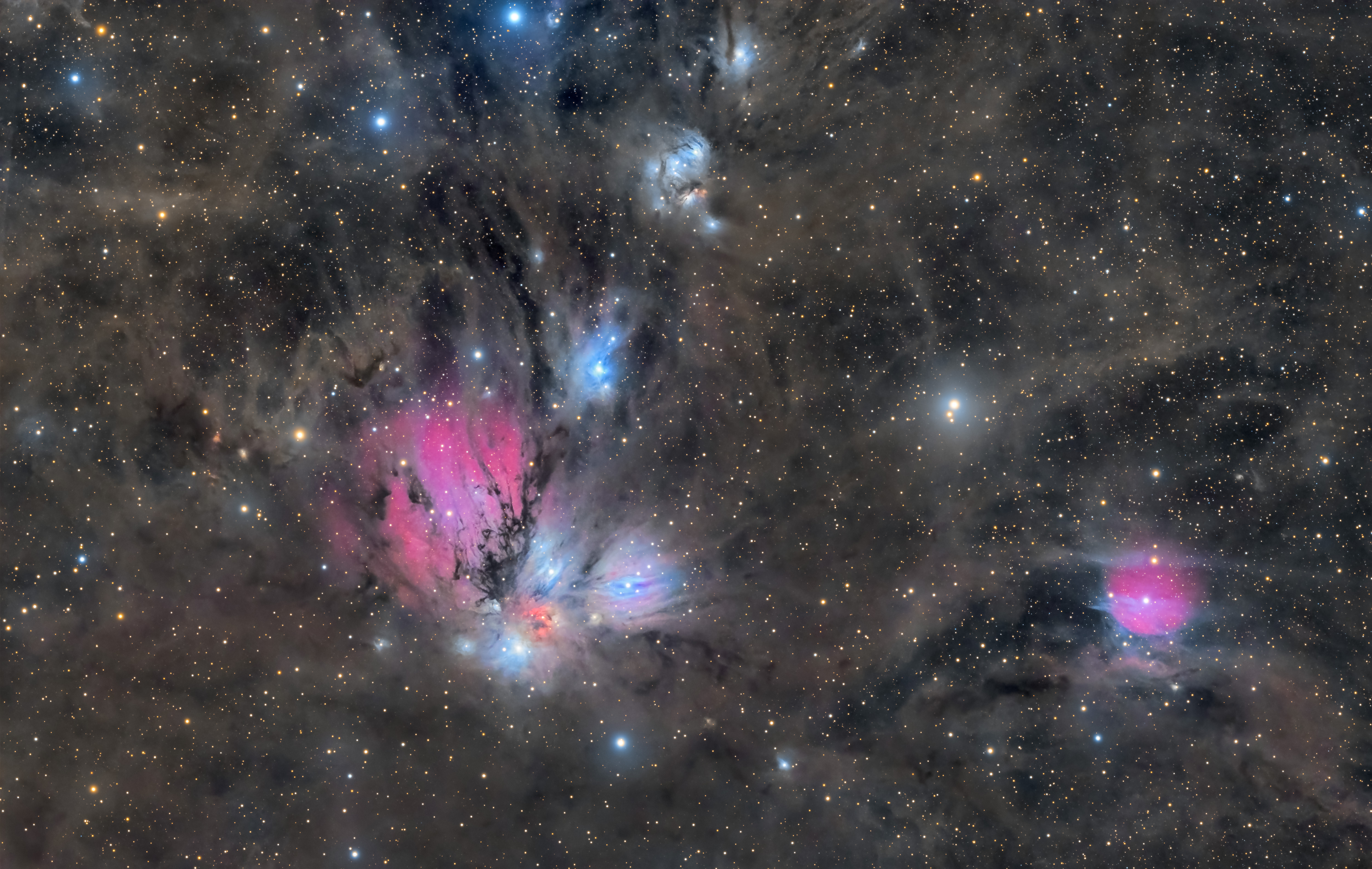 *极品素材*每日一图（NGC2170），广东第一峰2级区，总曝光32小时