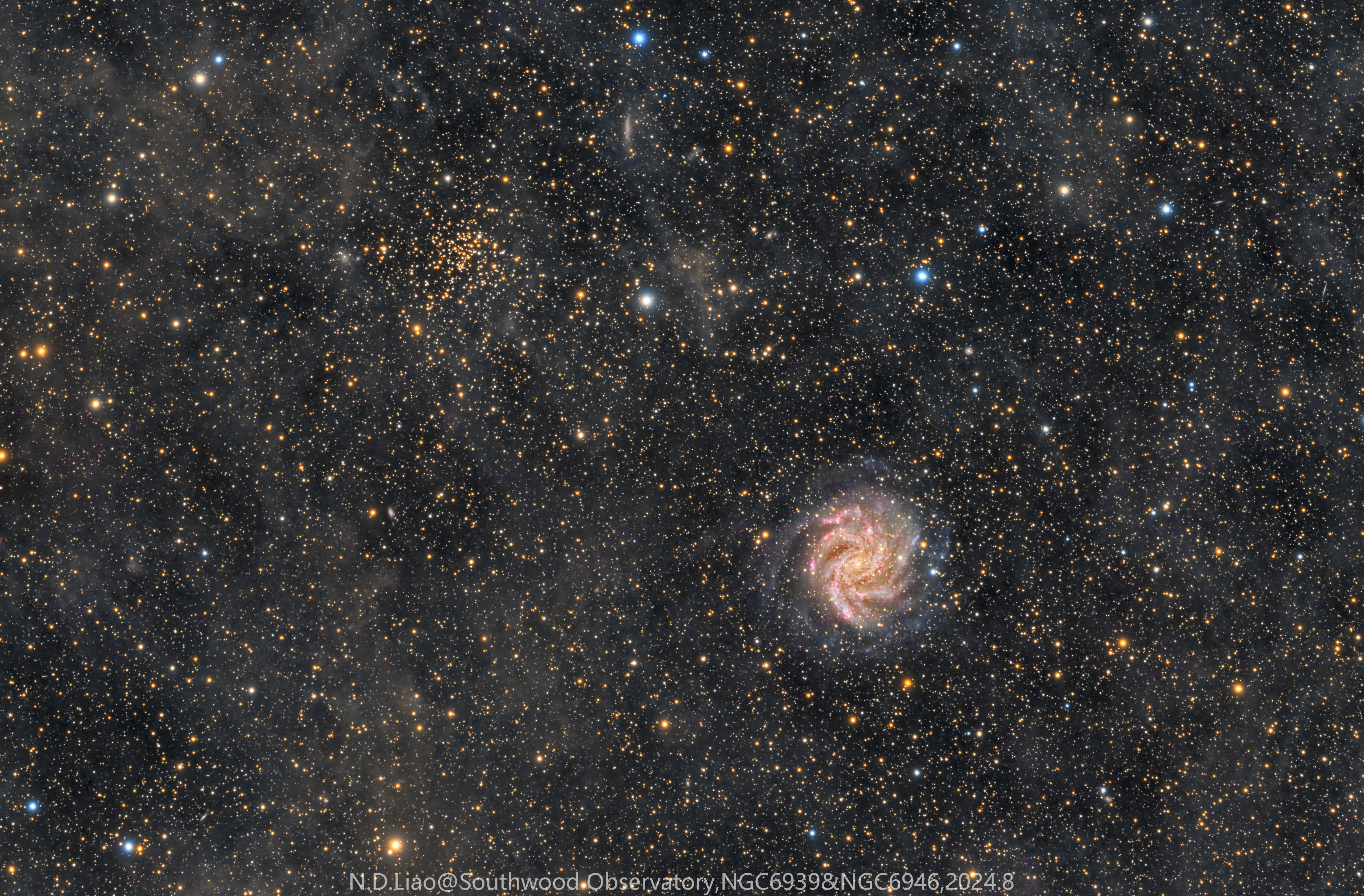 *极品素材*（NGC6939），广东第一峰2级区，总曝光23小时