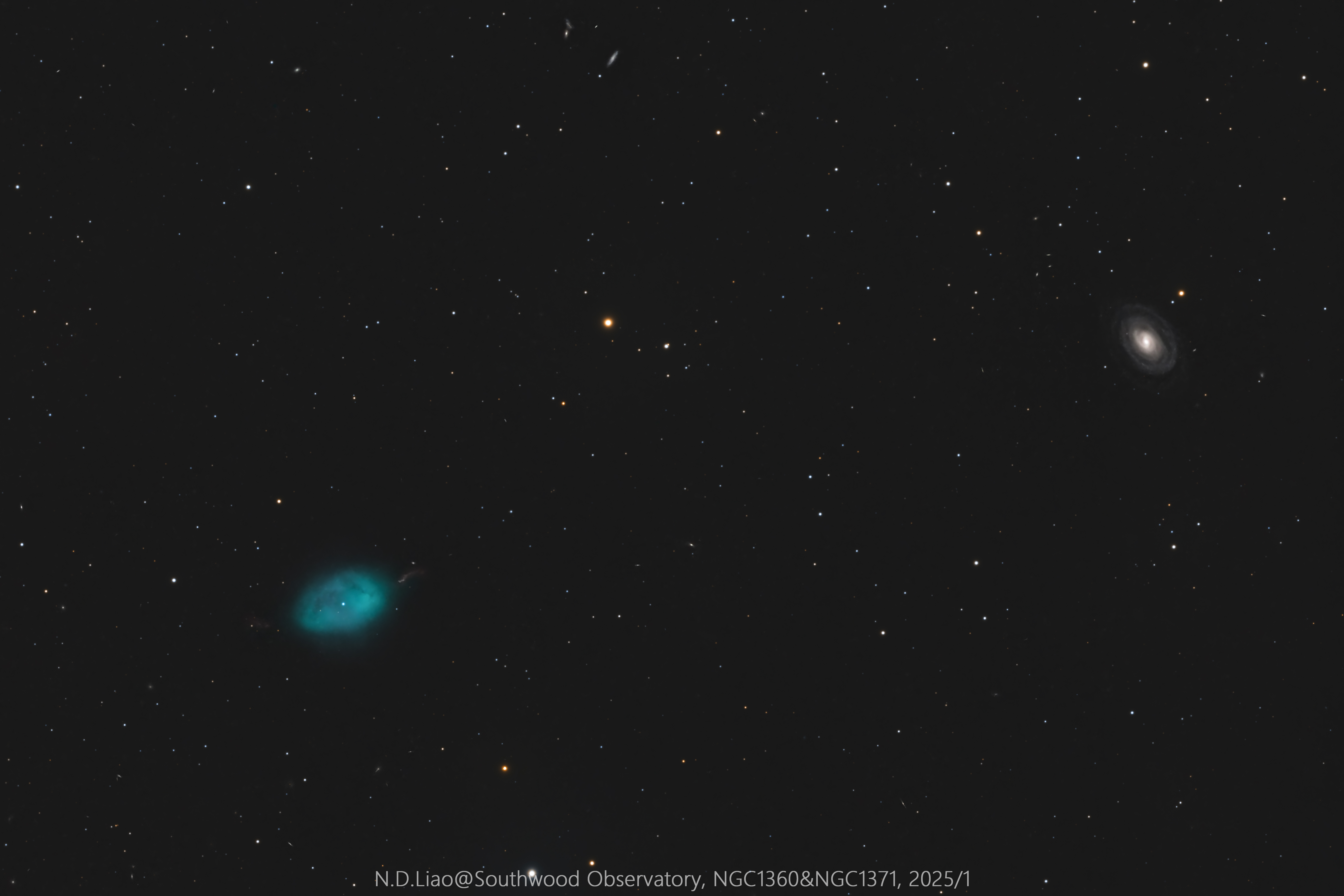 *极品素材*（NGC1360），广东第一峰2级区，总曝光34小时