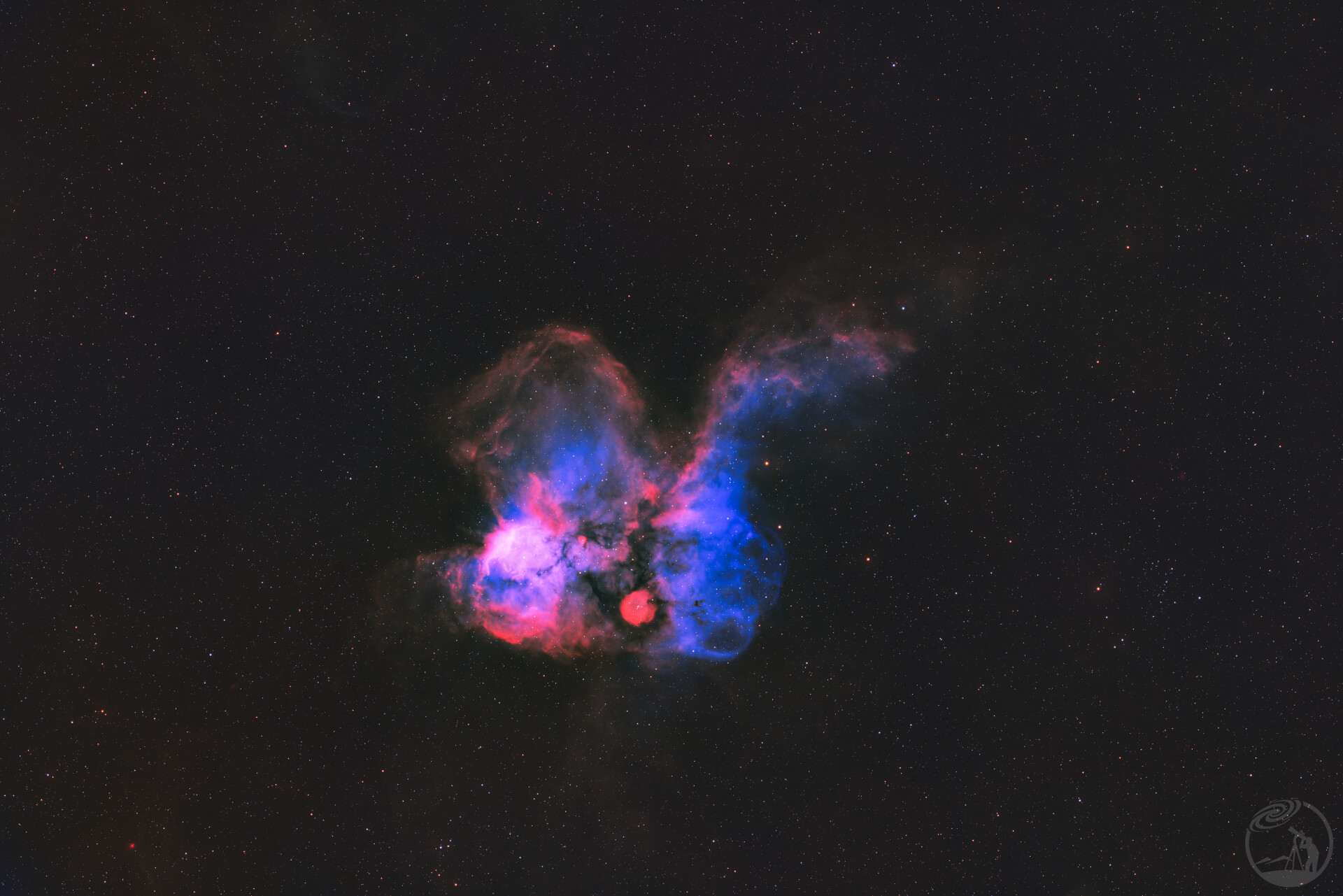 NGC2467 (Skull and CrossboneS Nebula), 骷髅头星云151PHQ
