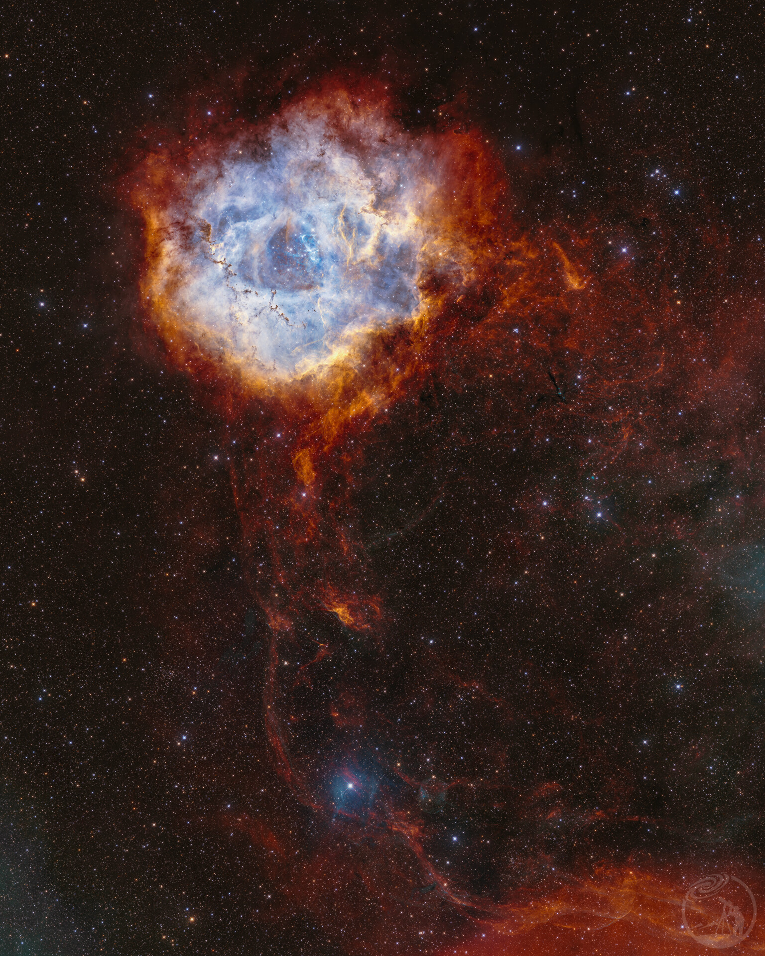 NGC2237 玫瑰的冰与火