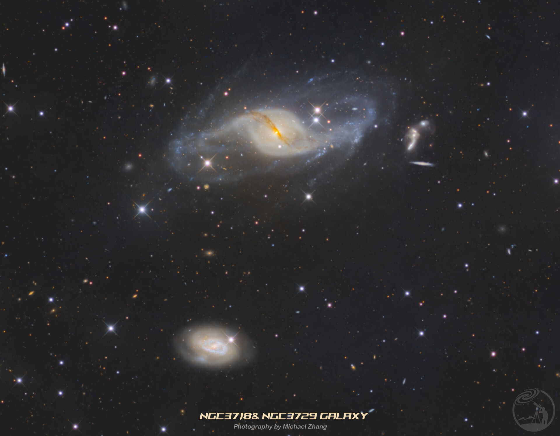 NGC3718& NGC3729