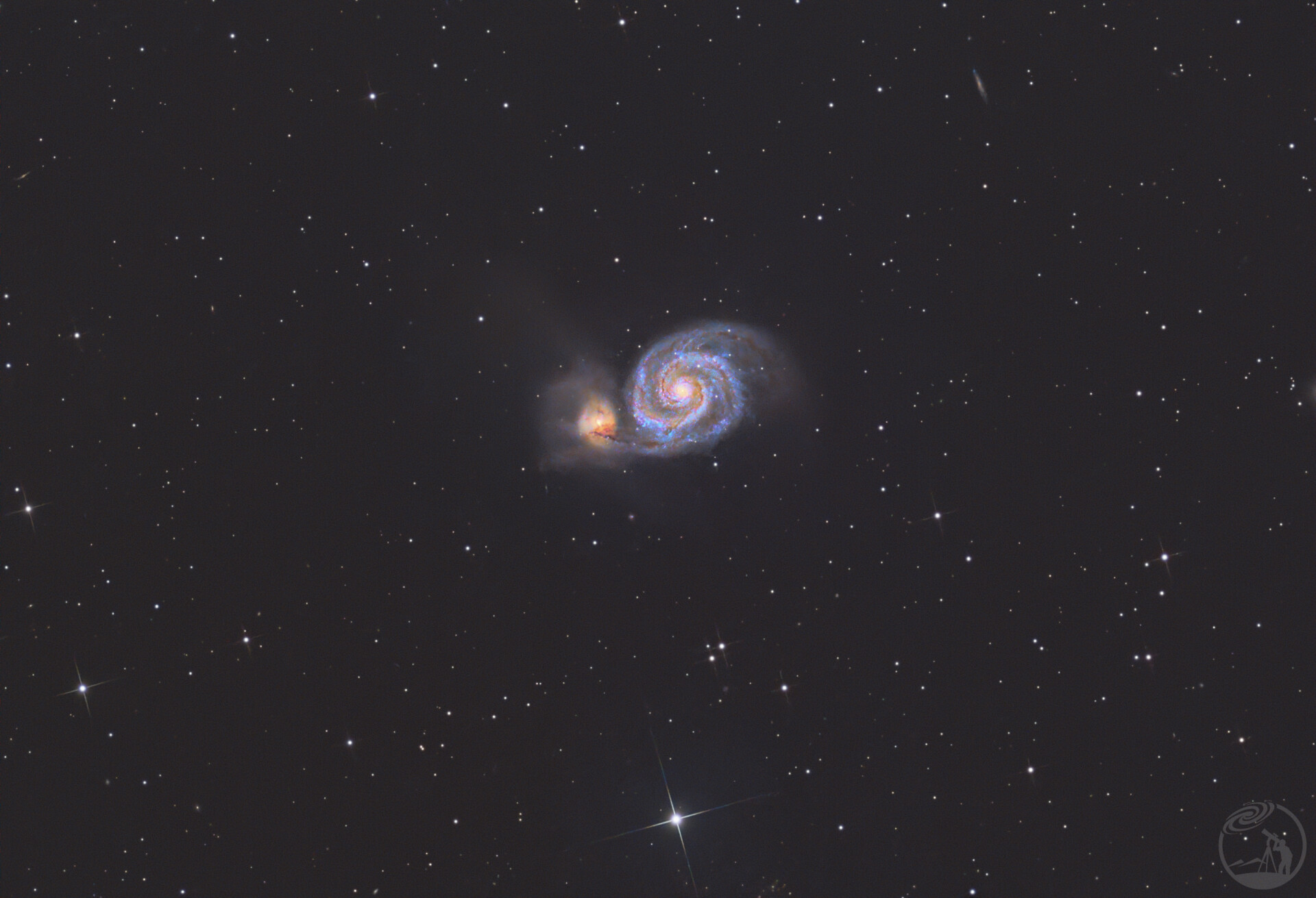 M51a-M51b 蜗状星系