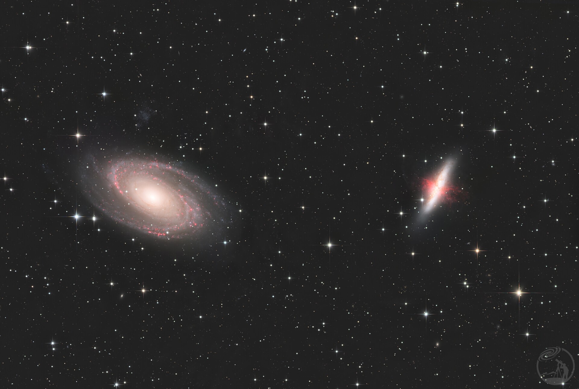 M81波德星系 & M82雪茄星系