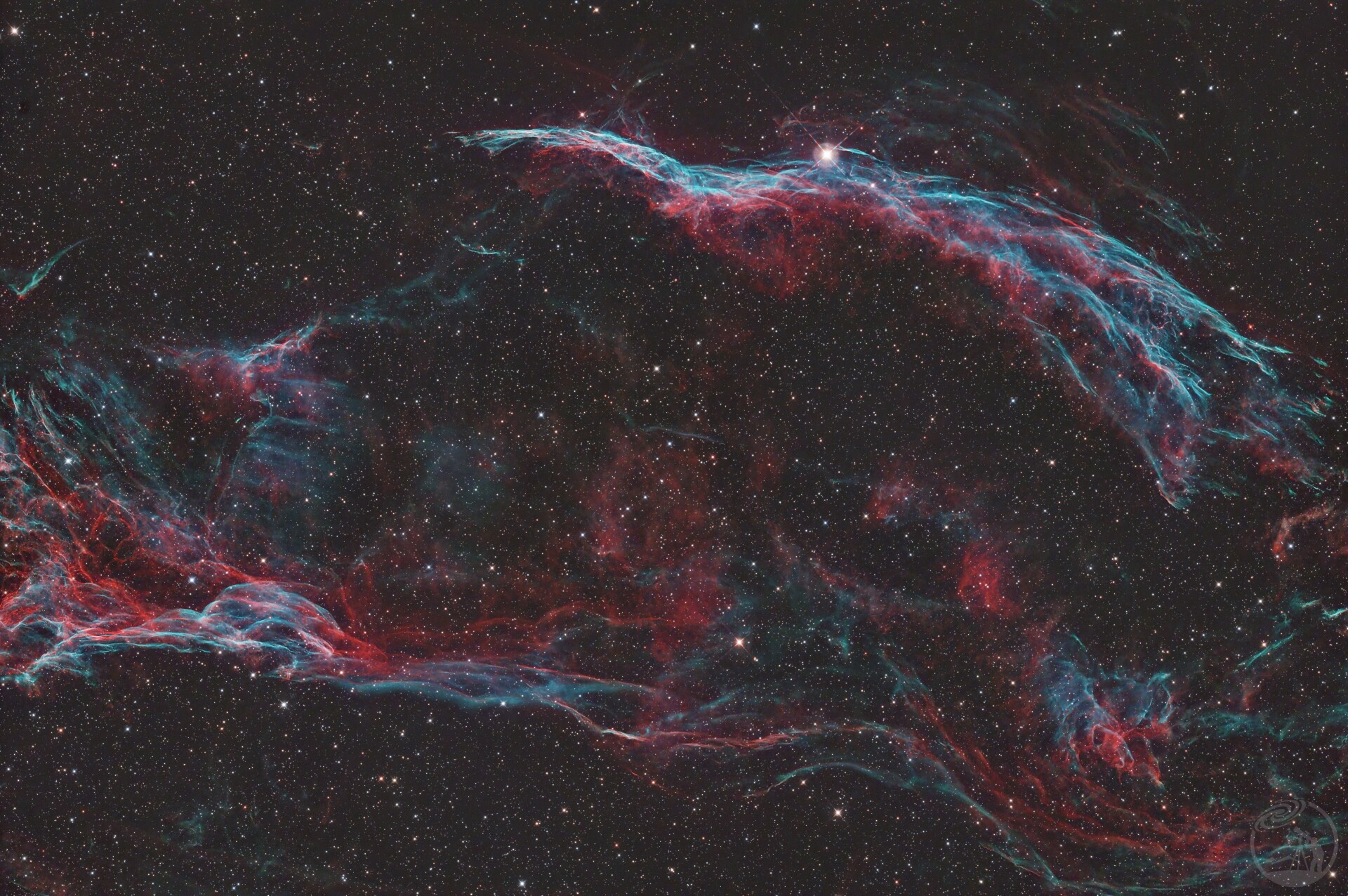 ngc6960 西面纱星云＋HOO调色