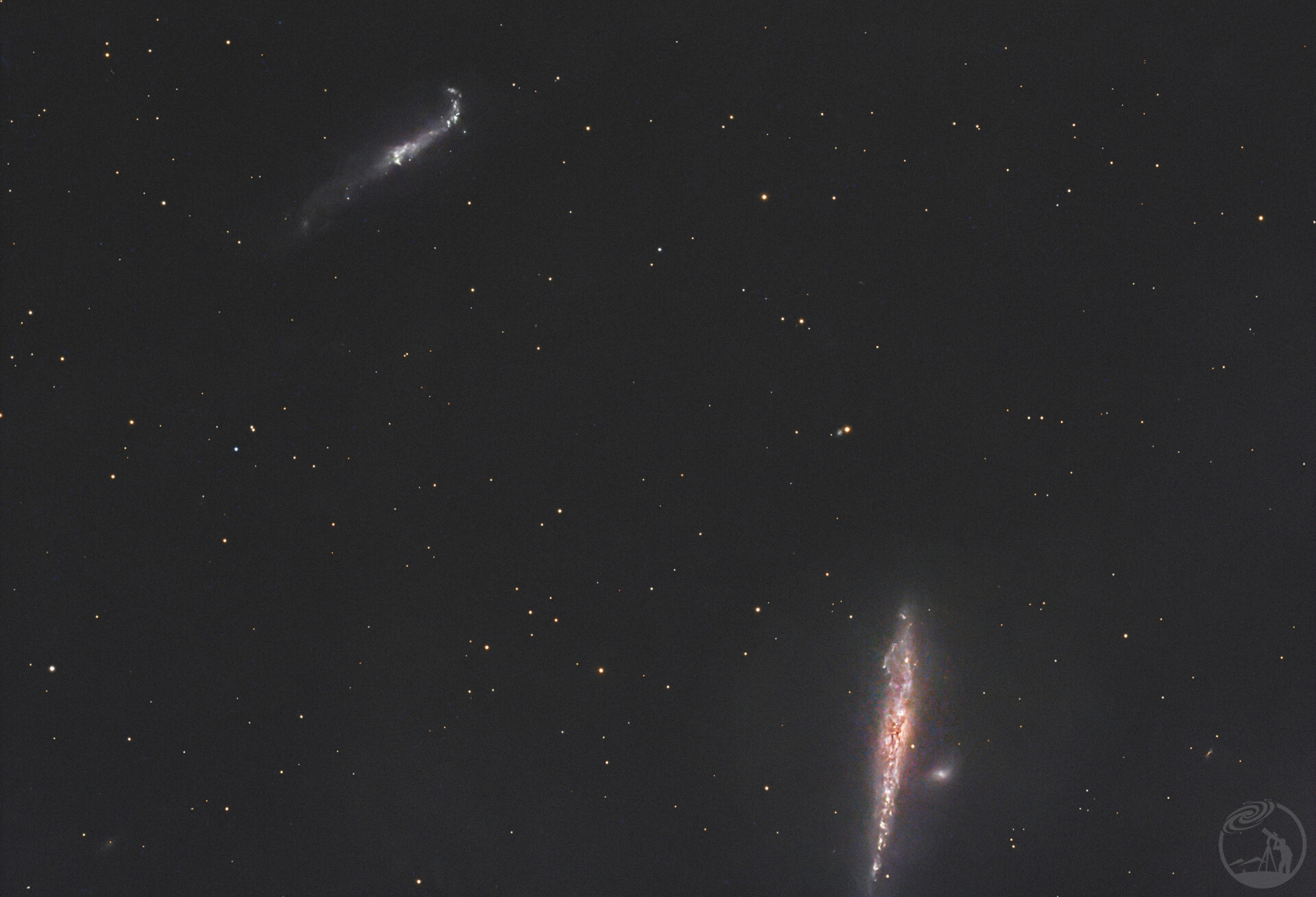 鲸鱼和棒球NGC4631&NGC4656