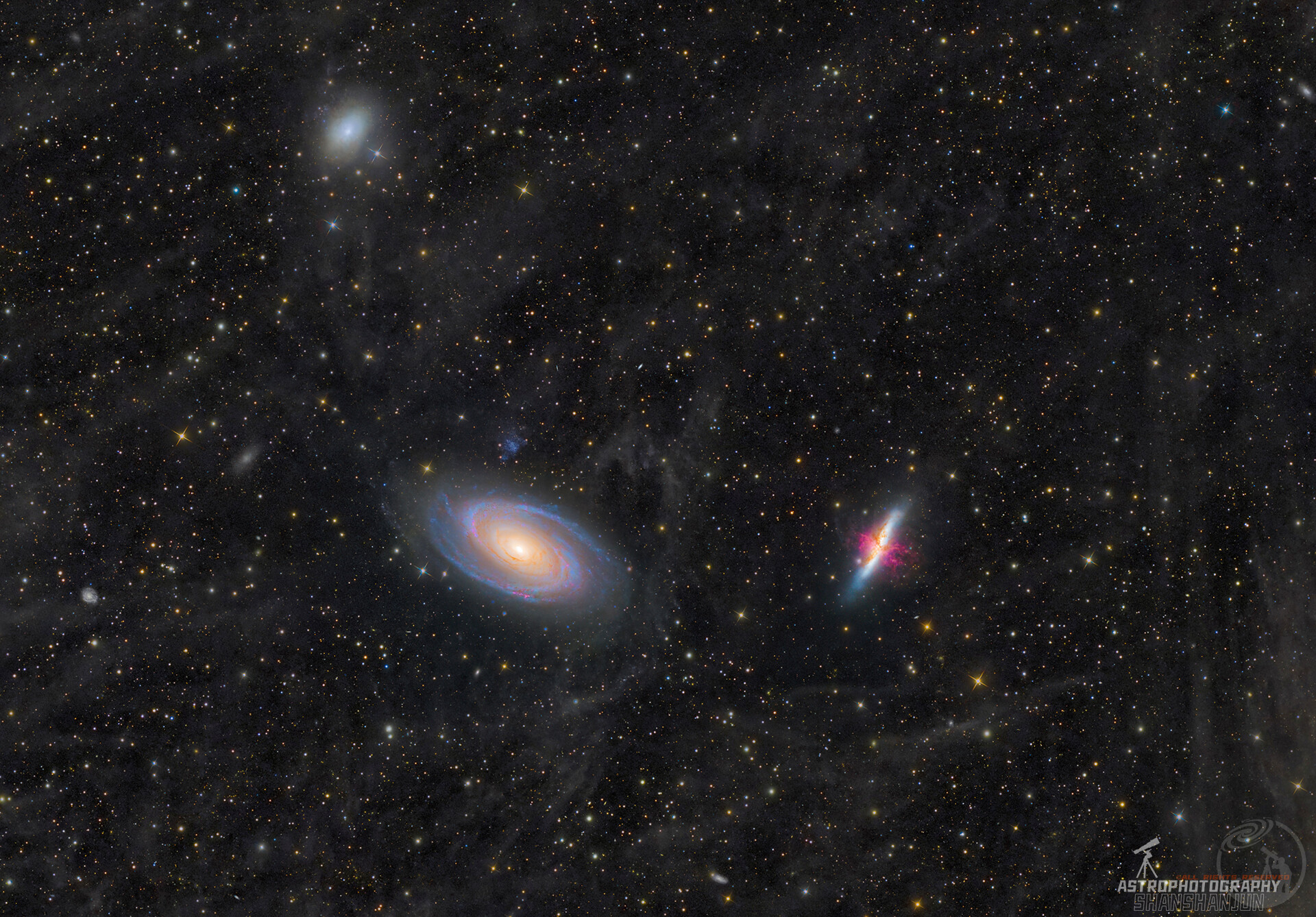 M81&M82广域共耀星云