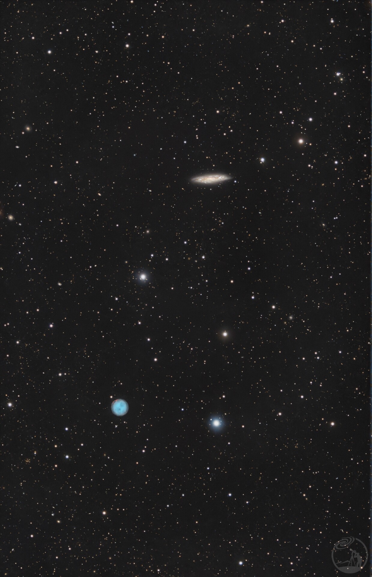 大熊座夜枭星云和滑板星系4H打野