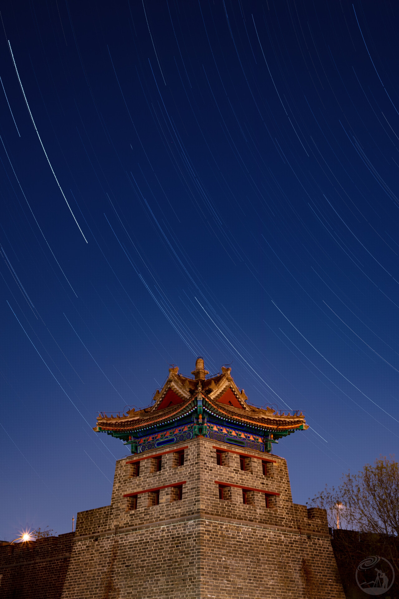 左安门角楼星轨